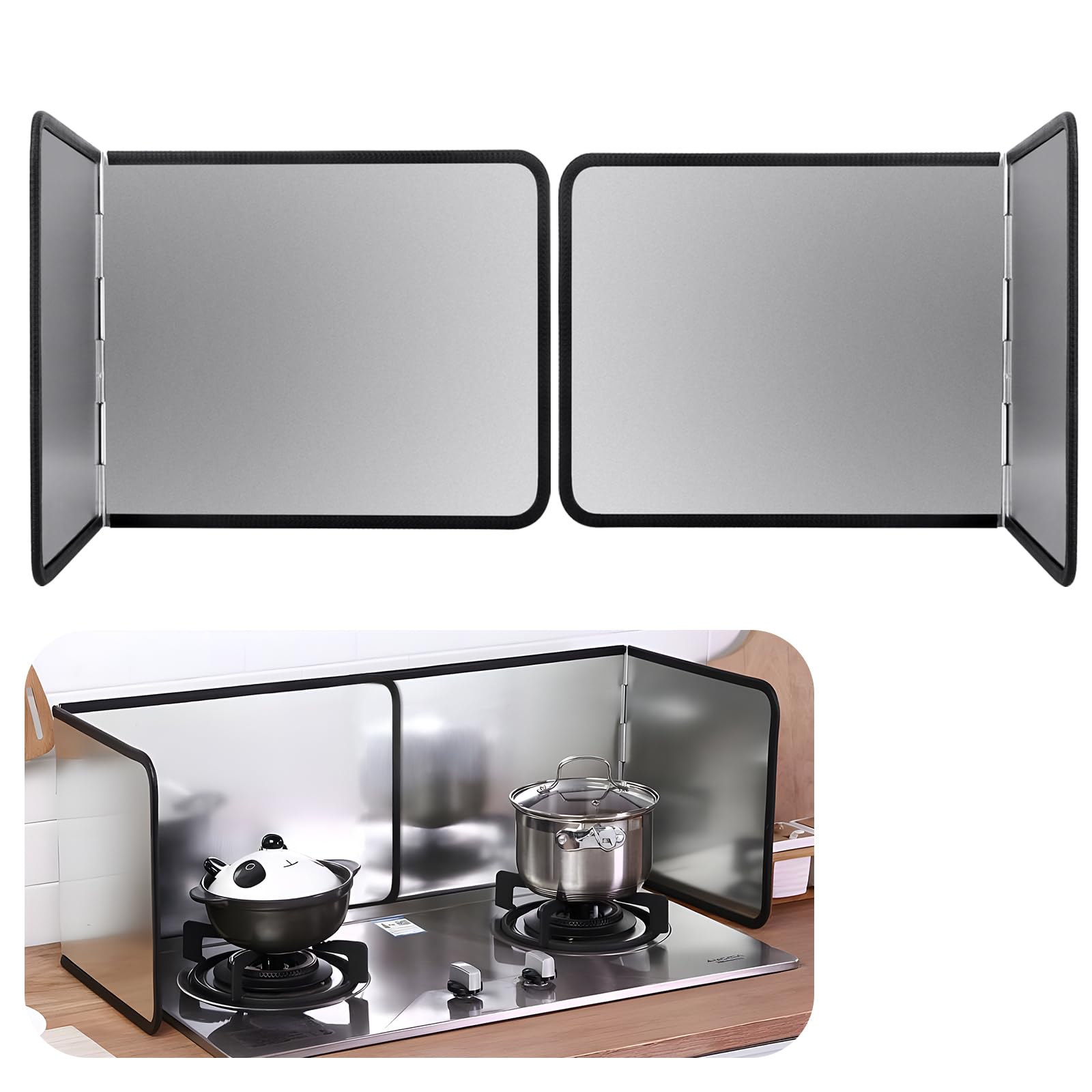 Paraspruzzi per Fornello Pieghevole Antiaderente