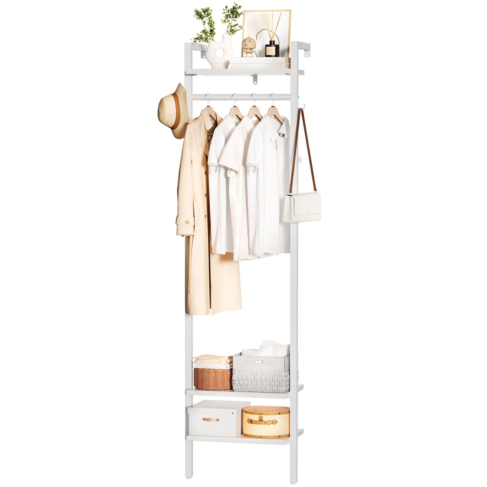 Ymyny Appendiabiti da Parete e Terra 180CM, Bianco