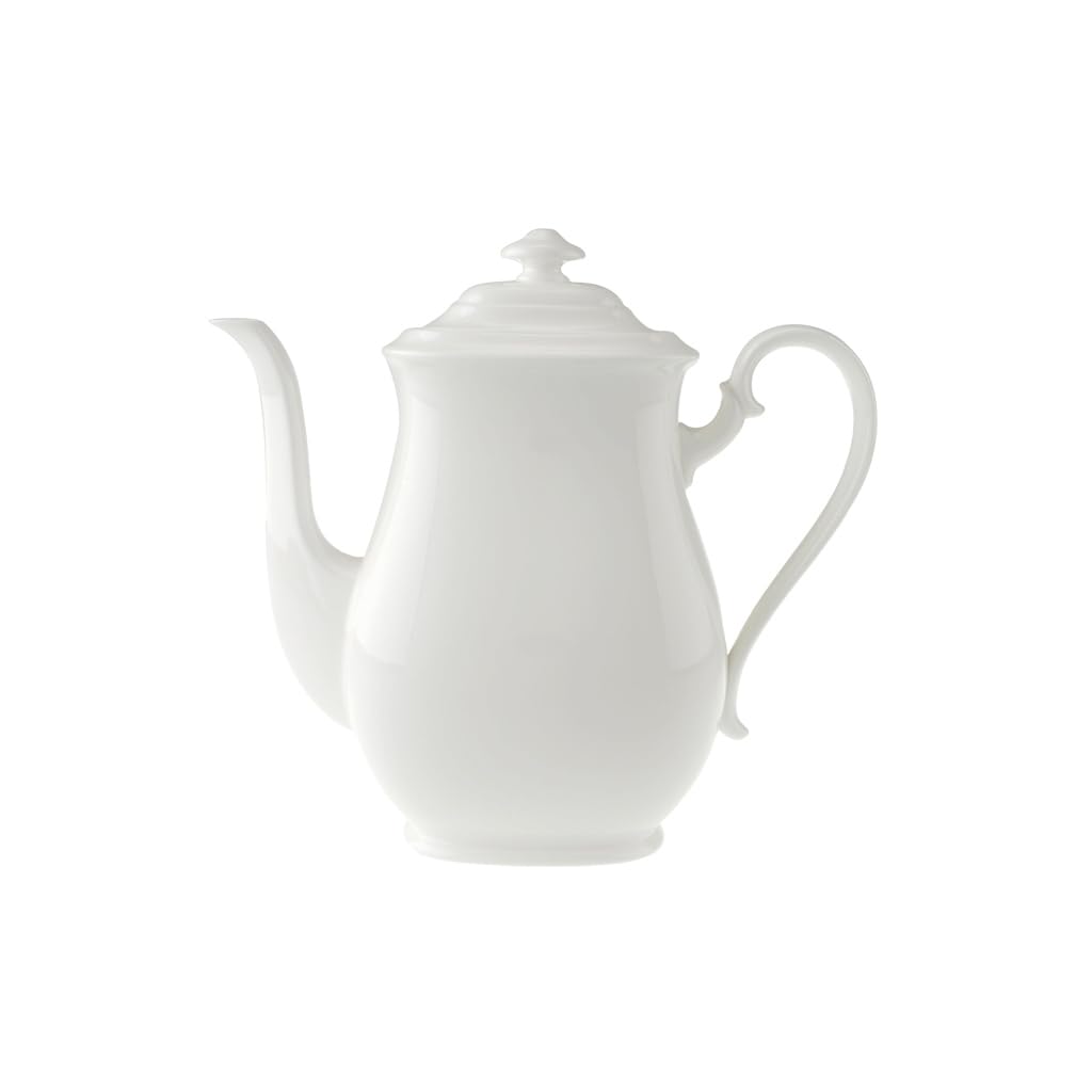 Villeroy & Boch Royal Caffettiera, 1,1 l, Porcellana Premium Bone, Bianco