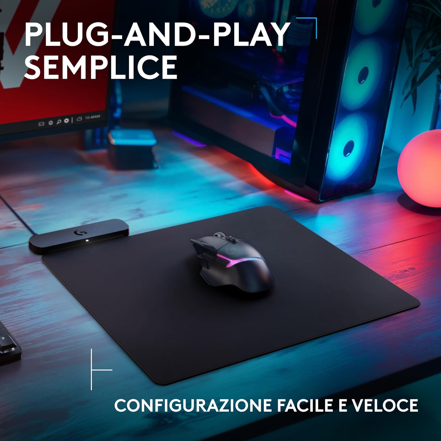 Logitech G POWERPLAY 2 - Tappetino Ricarica Wireless - immagine 3