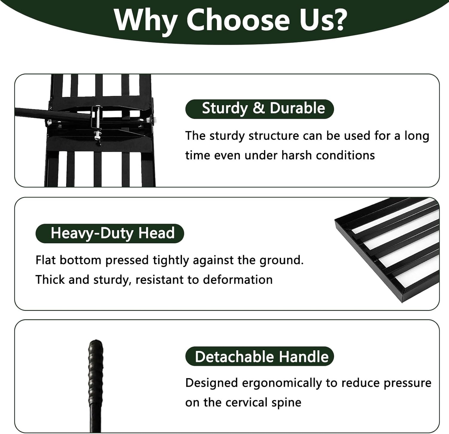 Rastrello Livellatore per Prato con Manico 198 cm - immagine 4