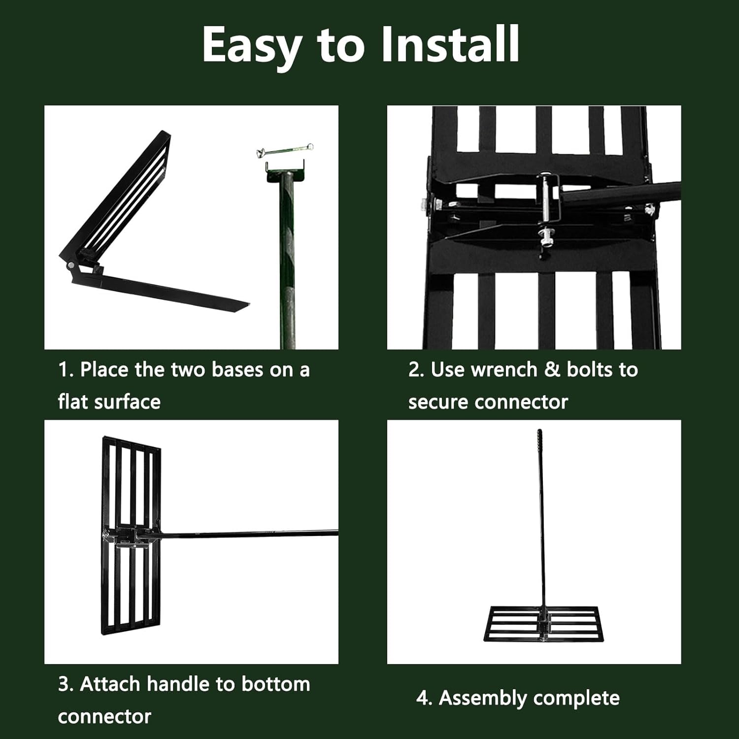 Rastrello Livellatore per Prato con Manico 198 cm - immagine 5