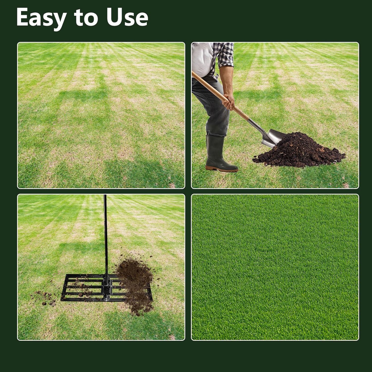 Rastrello Livellatore per Prato con Manico 198 cm - immagine 6