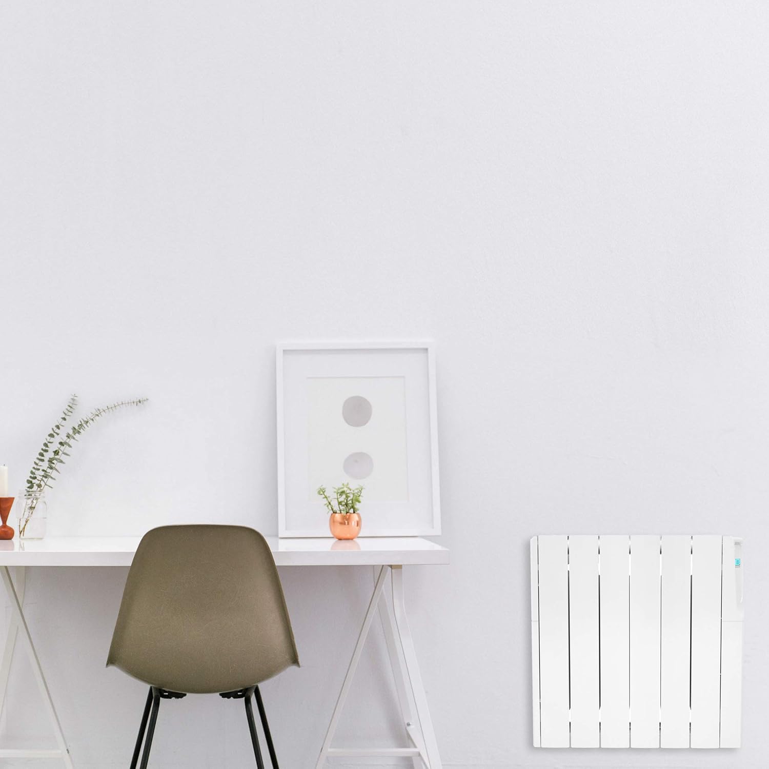 Radiatore termico fluido Wi-Fi, basso consumo, bianco 750w - Fácula