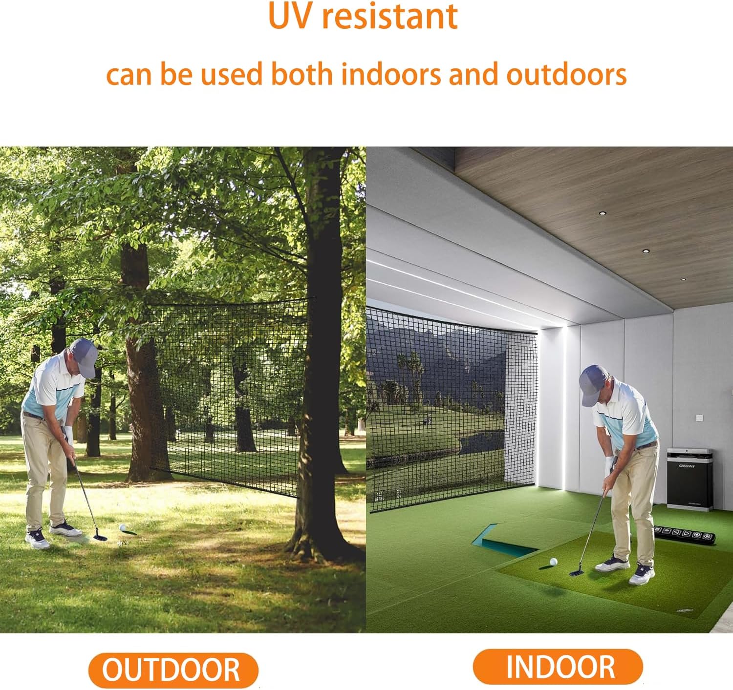 Rete da Golf 3x6M Nera Poliestere - immagine 4