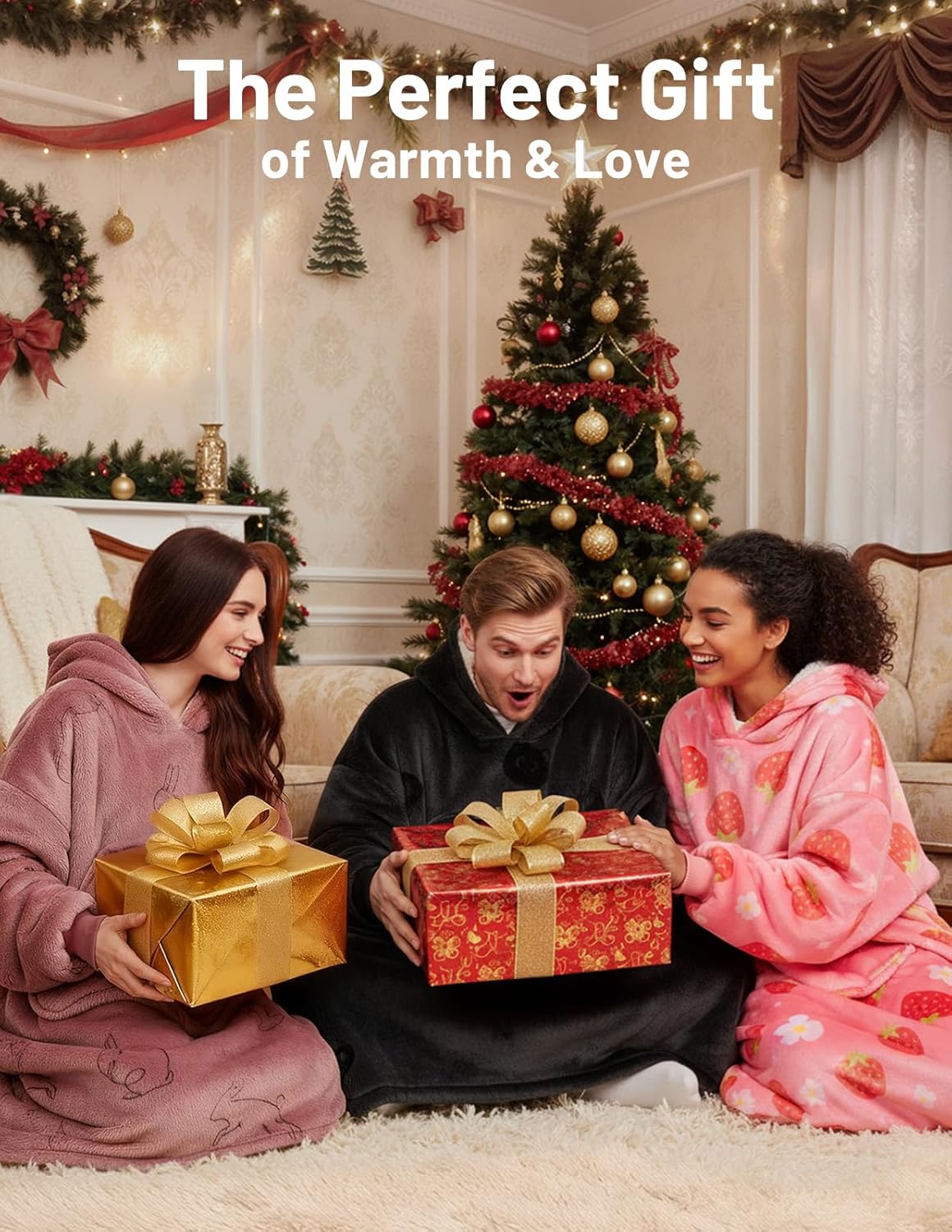 Mewaii Coperta Indossabile con Cappuccio Gatto Nero - immagine 6