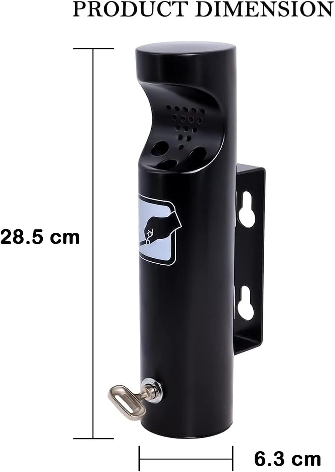 Poweka Posacenere da Parete in Acciaio Inossidabile (2 Pezzi) - immagine 2