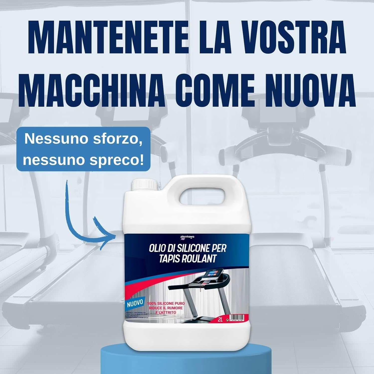 Plantawa Olio Lubrificante al Silicone per Tapis Roulant 2L - immagine 6