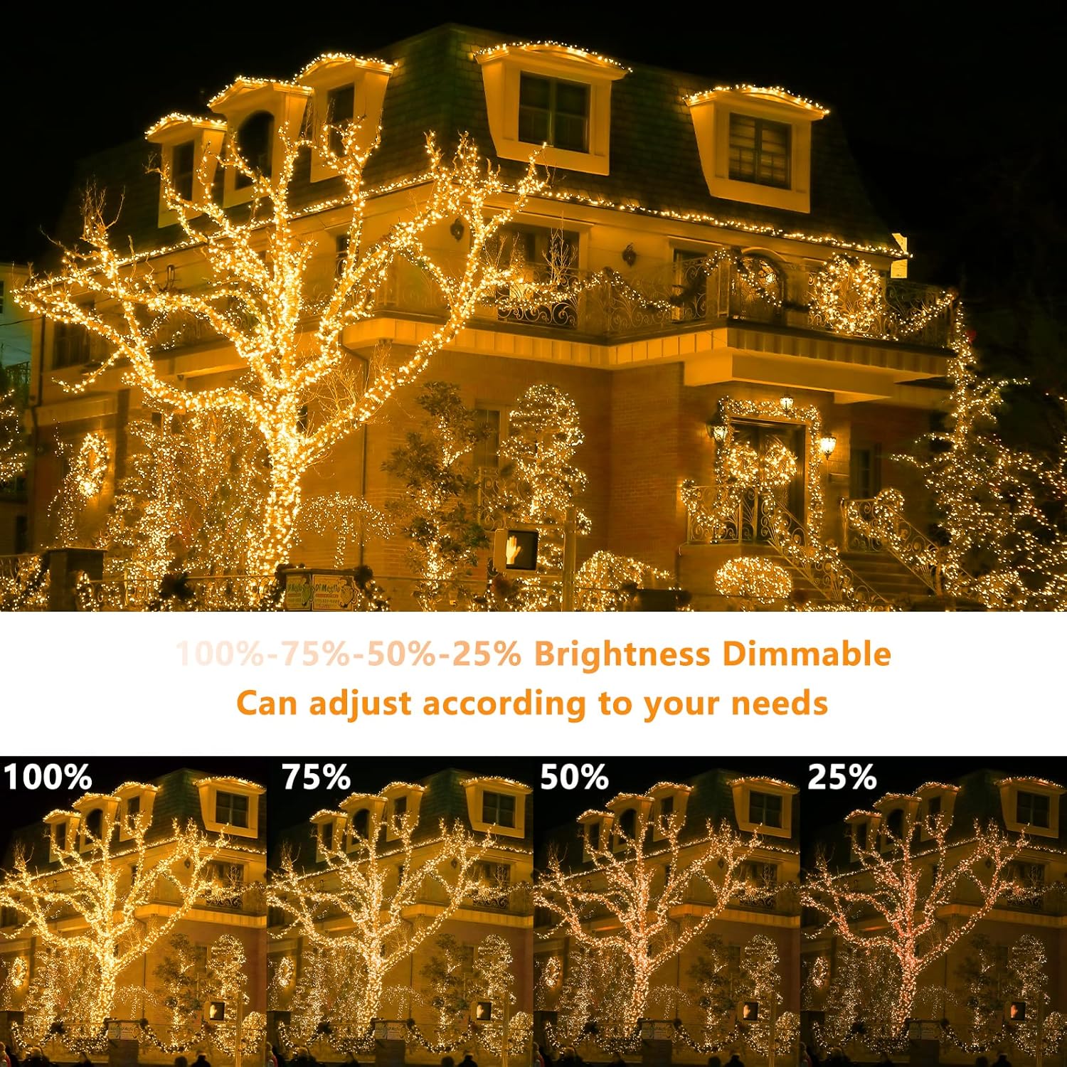 Yagopal Luci Natale Esterno 40M 320 LEDs - immagine 5