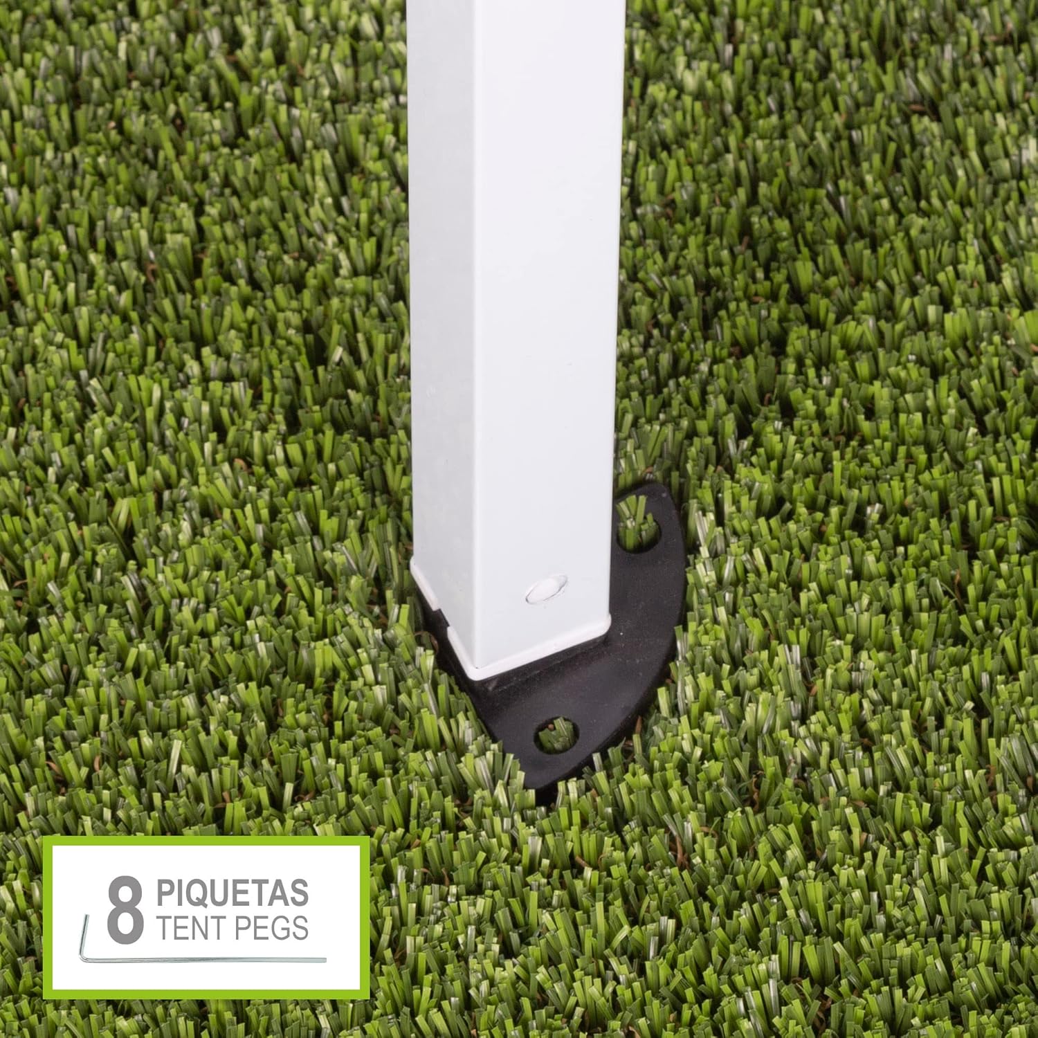 Aktive Tenda Pieghevole 3x3m, Beige - immagine 5