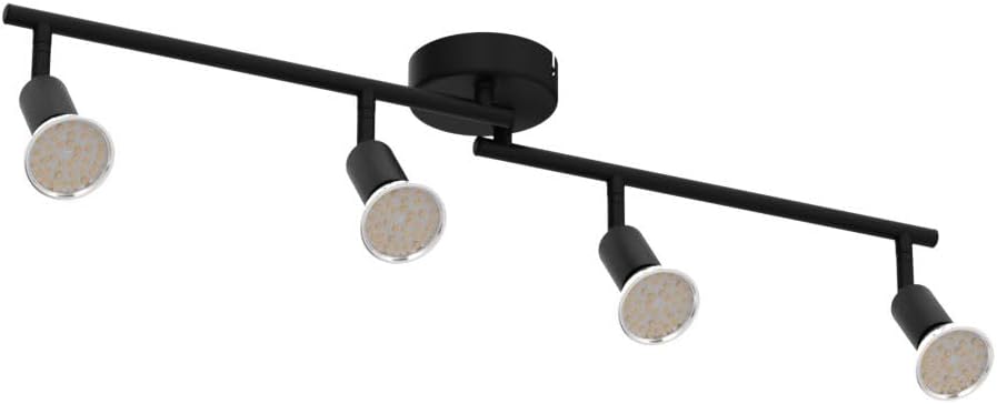 Wowatt Faretti LED Soffitto Neri Orientabili 4 Luci - immagine 4