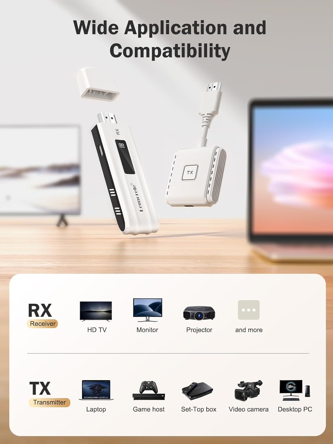 Lemorele P200 - Trasmettitore e Ricevitore HDMI Wireless - immagine 2