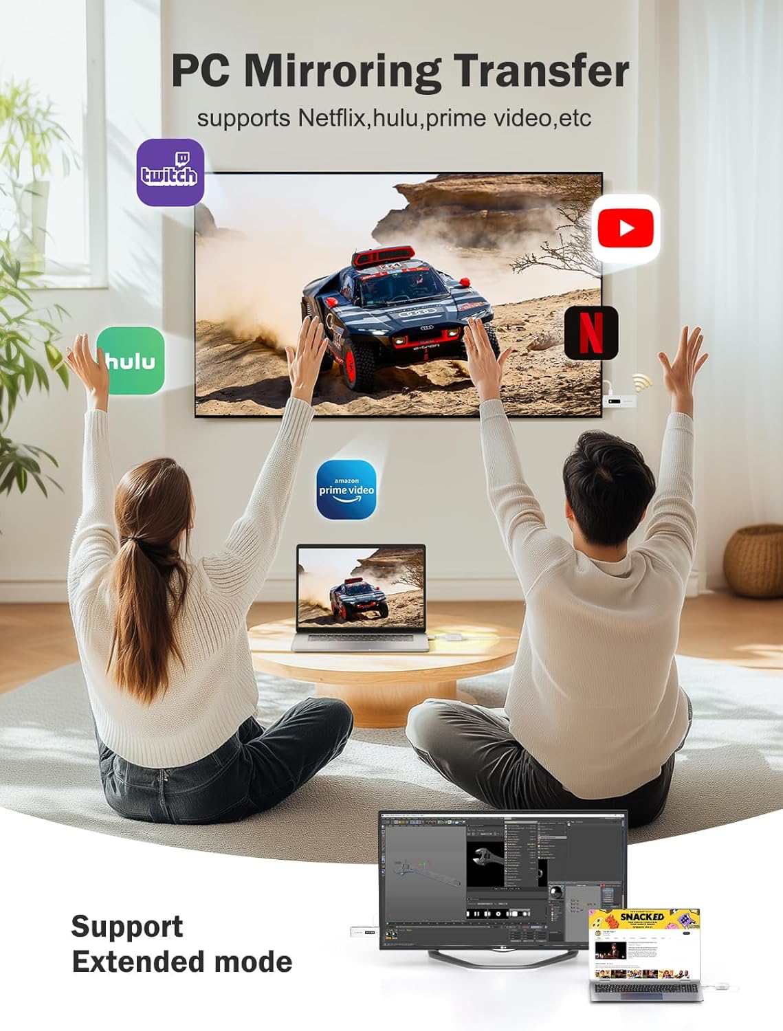 Lemorele P200 - Trasmettitore e Ricevitore HDMI Wireless - immagine 5