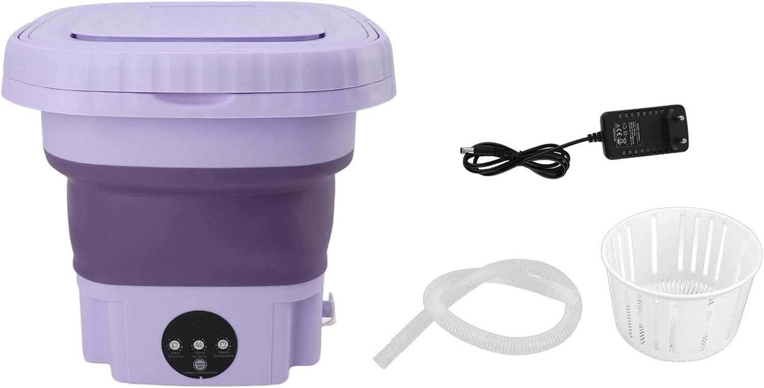 Mini Lavatrice Pieghevole Automatica 11L, Portatile - immagine 6