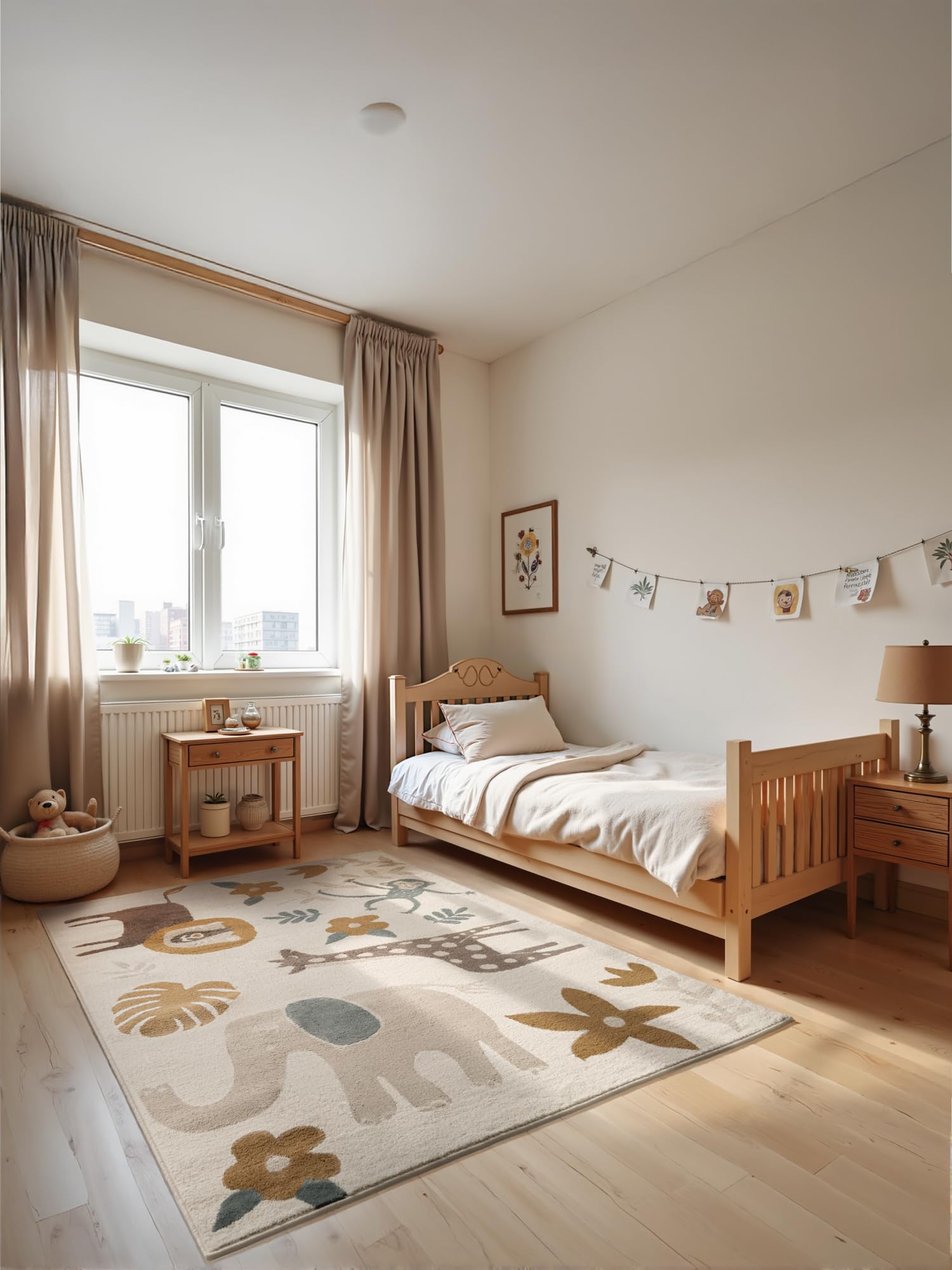 Hanse Home Adventures - Tappeto Gioco Safari Zoo 160cm