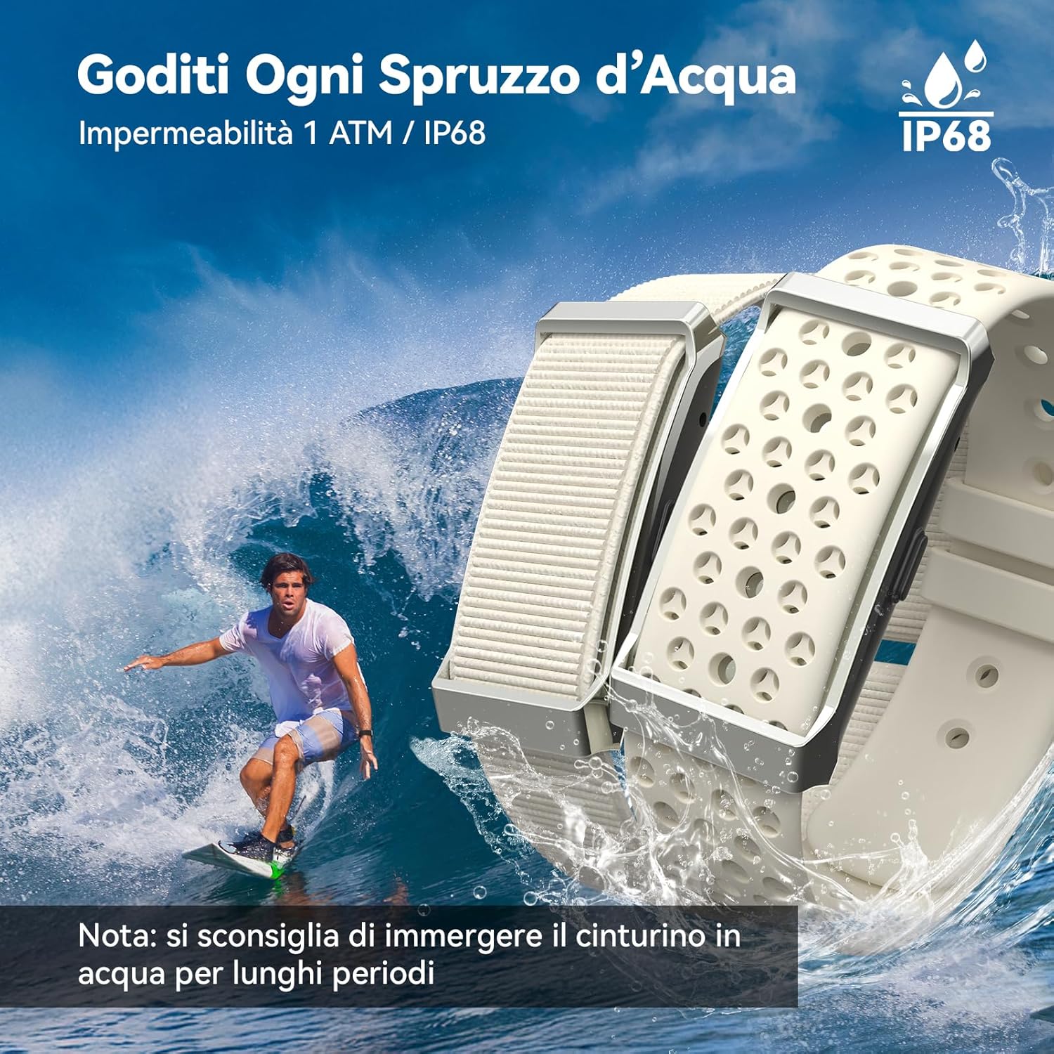 Iso Tech Smart Braccialetto Fitness Band IP68 - immagine 6