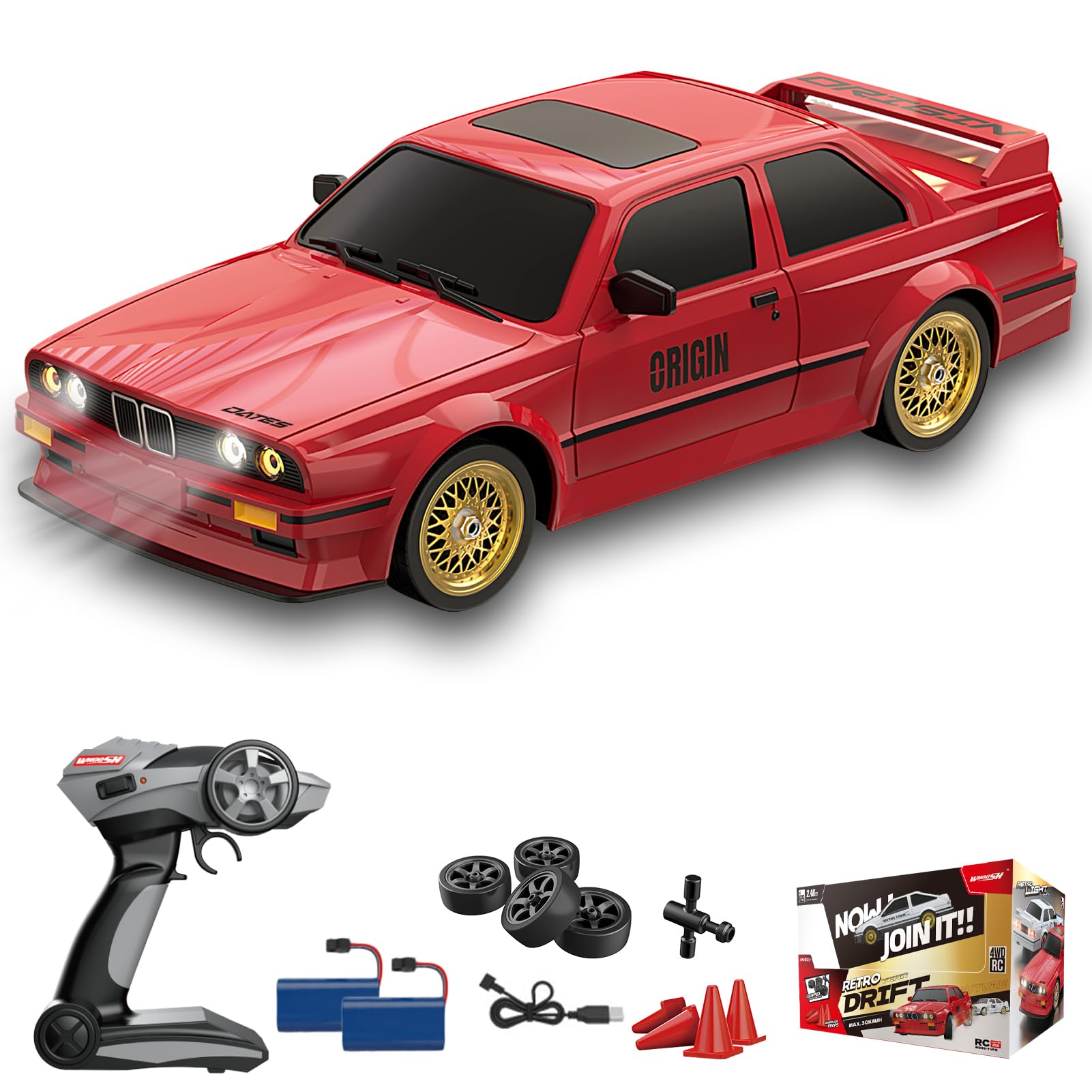 Hylukon Auto Telecomandata 2,4 GHz RC Drift Car 30 km/h