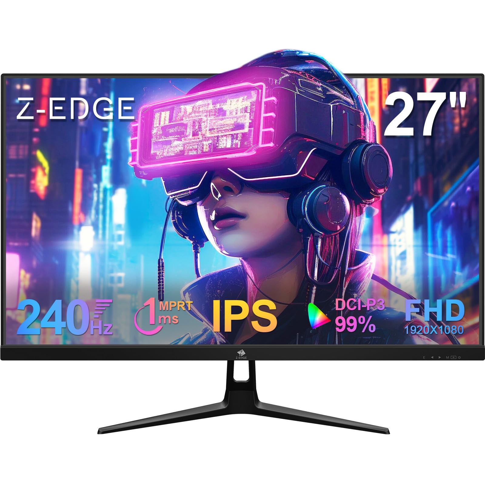 Z-Edge Monitor Gaming 27'' IPS FHD 240Hz 1ms