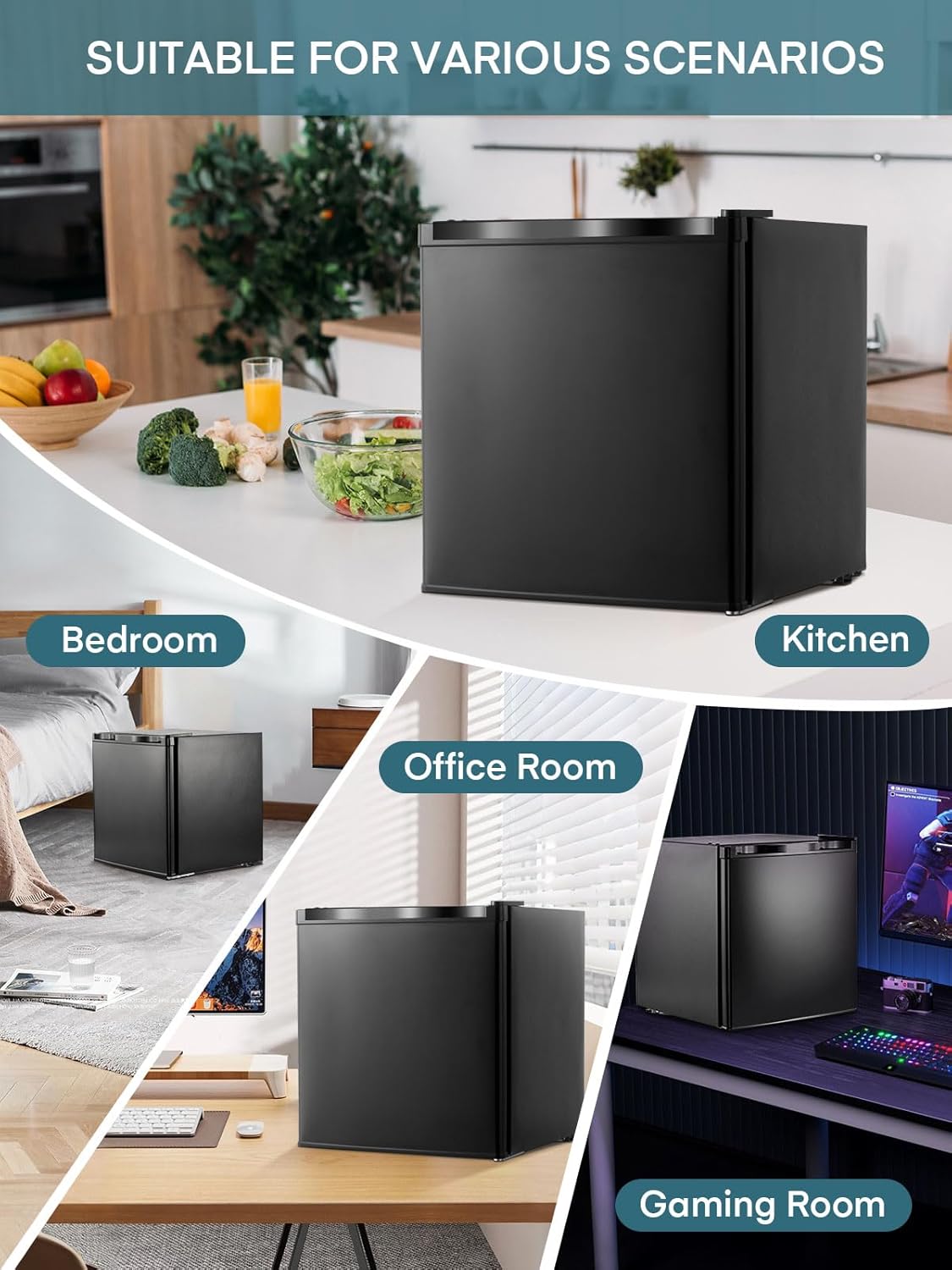 Fohere Mini Congelatore 32L, Nero - immagine 8