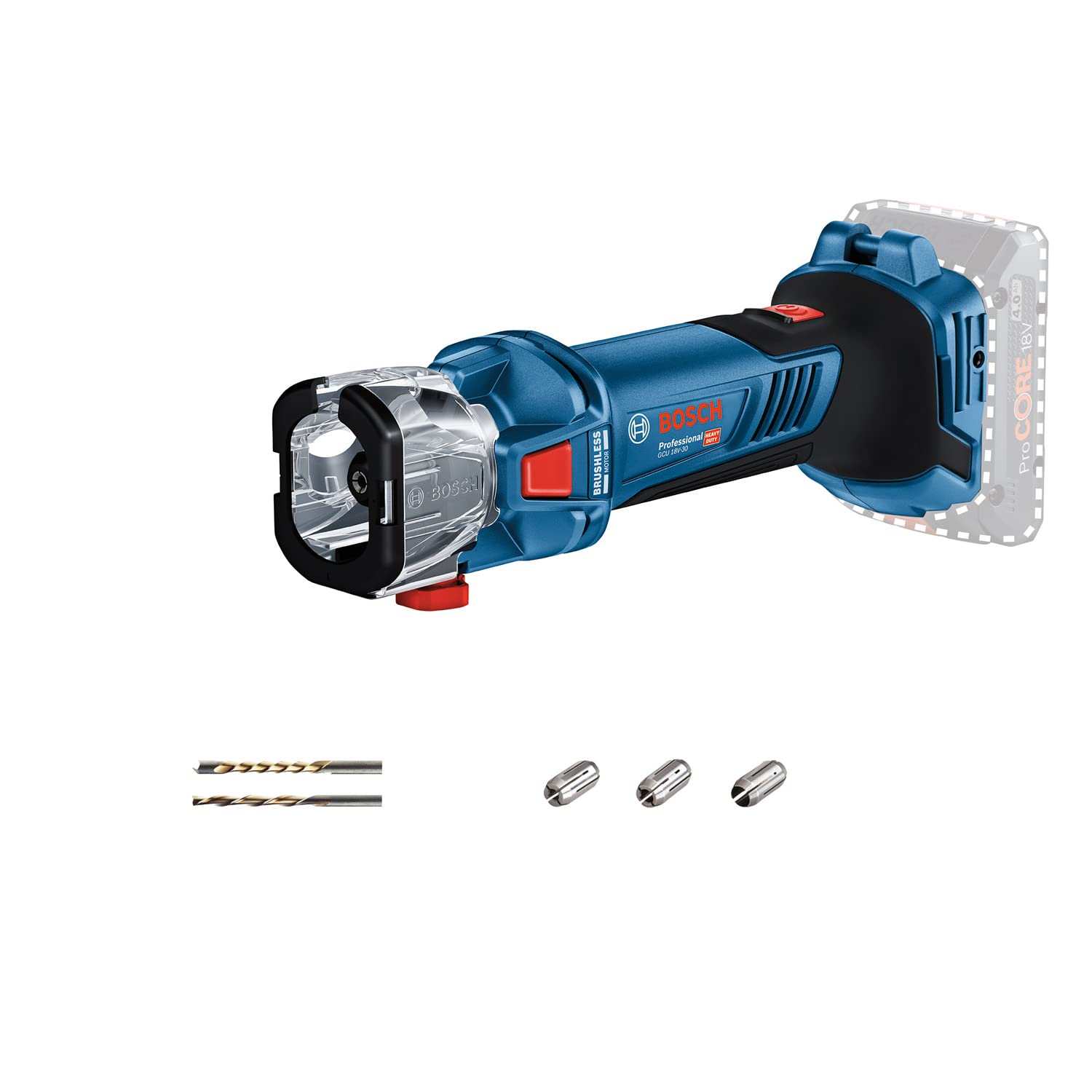 Bosch Professional Utensile Rotativo a Batteria GCU 18V-30
