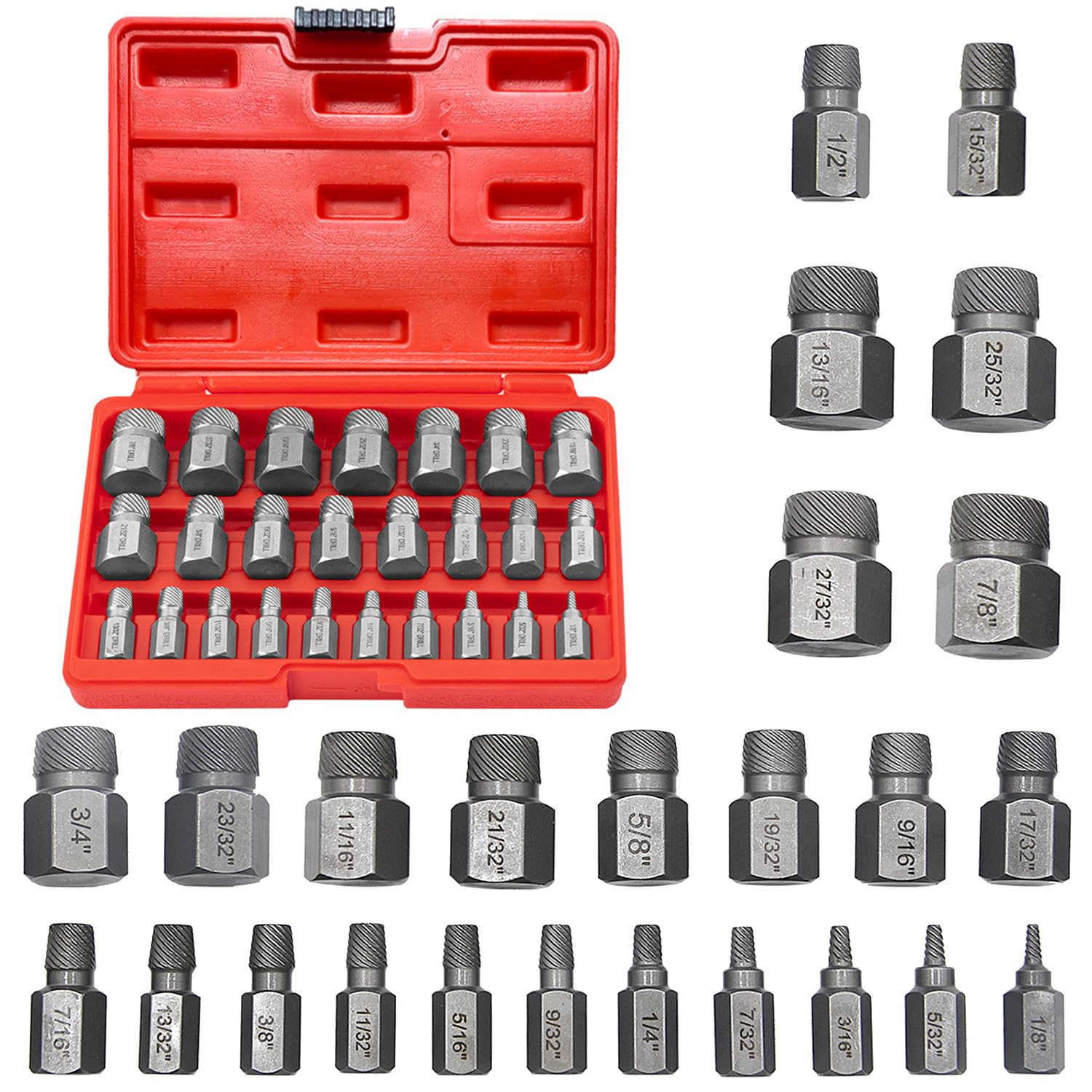 Set 25 Pezzi Estrattore per Viti Danneggiate