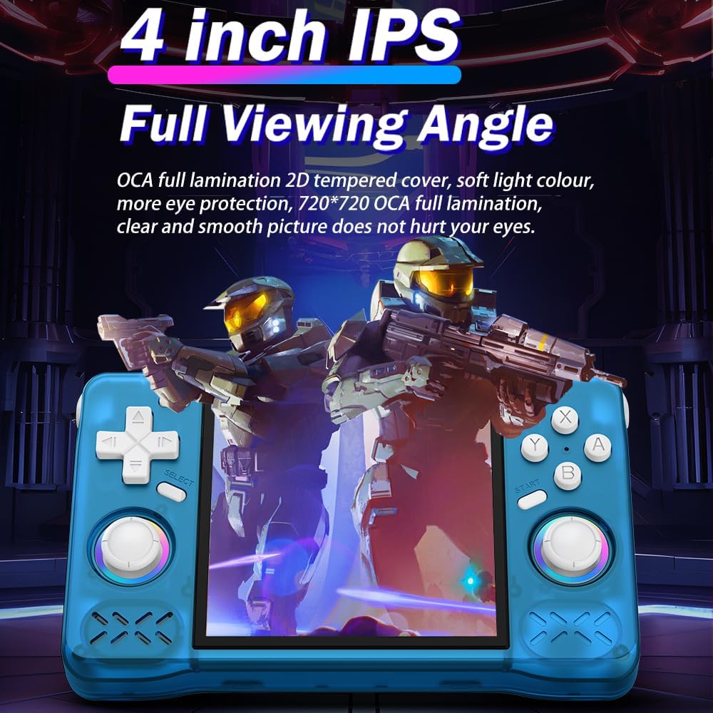 Console di gioco portatile XF40H 128GB, Blu - immagine 6