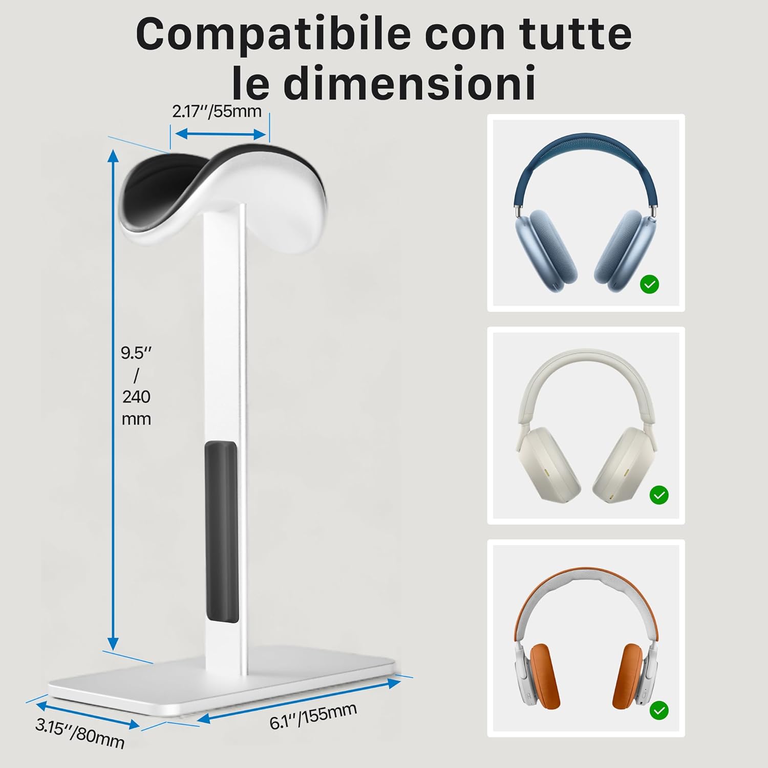 Farwayview Stand per AirPods Max con Modalità Sleep - immagine 6