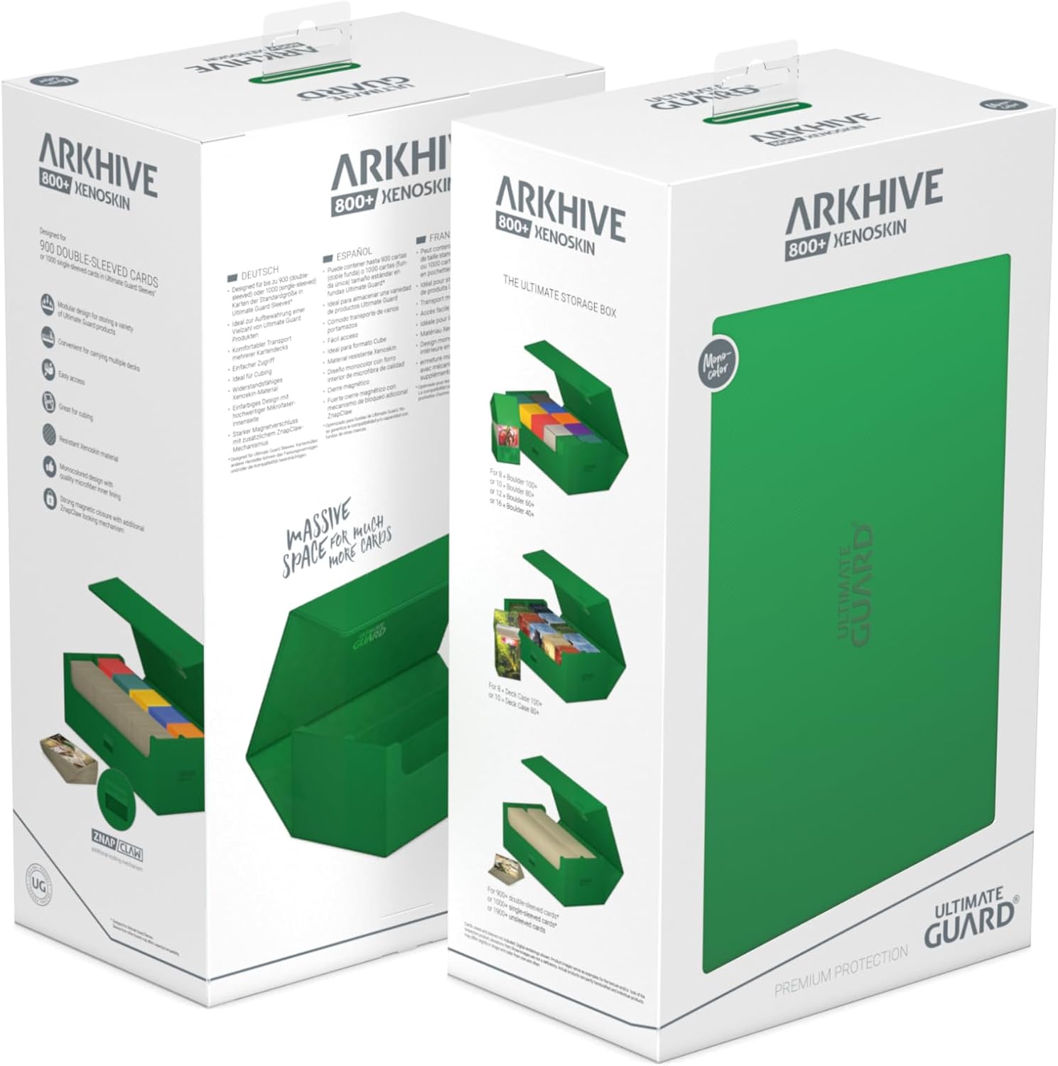 Ultimate Guard Arkhive 800+ XenoSkin Monocolor Verde - immagine 9