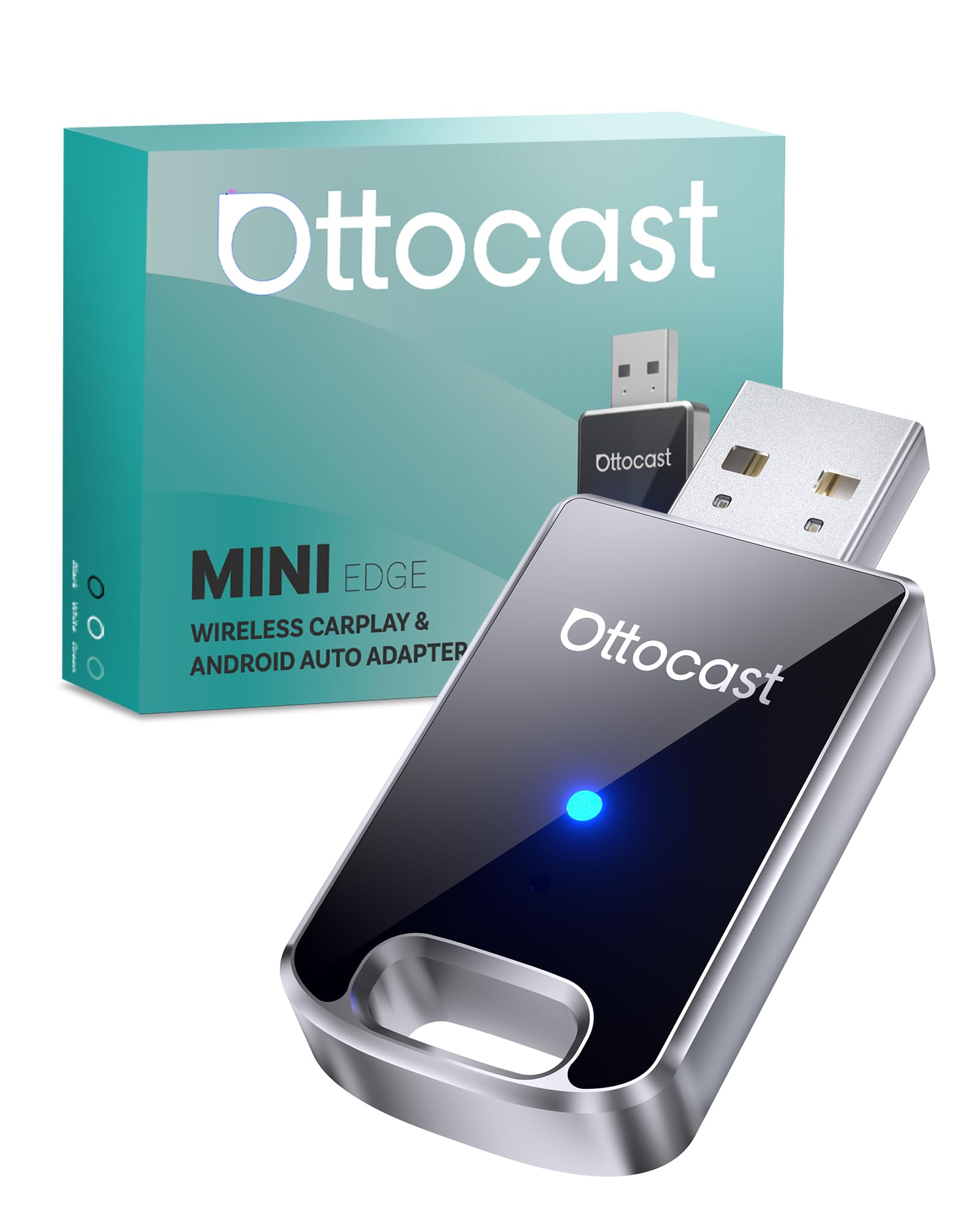 Ottocast Mini Adattatore Carplay Wireless 2 in 1
