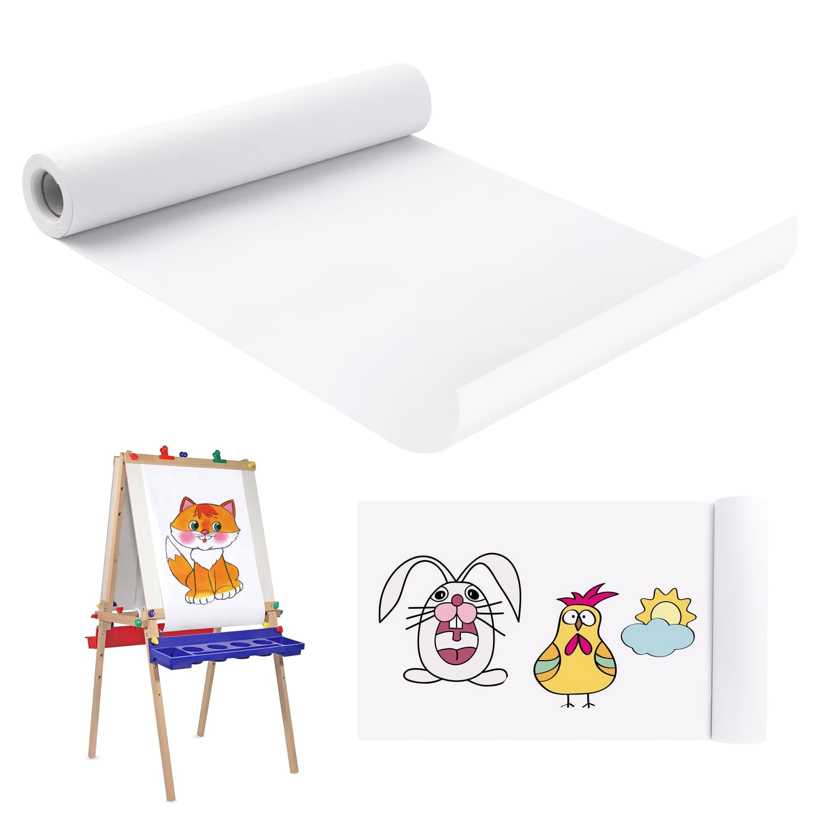 Rotolo Carta Disegno Bianco per Artisti e Bambini