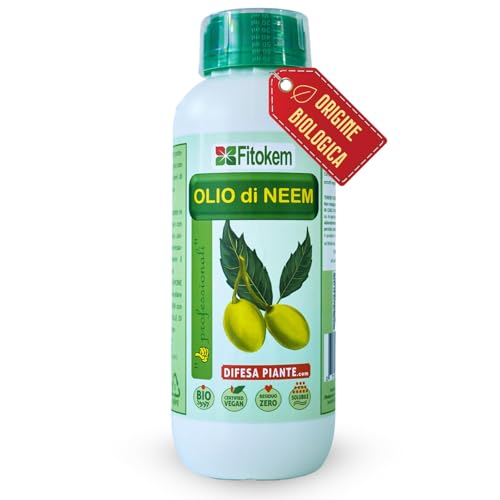 Fitokem Olio di NEEM per Piante Biologico 1 Litro