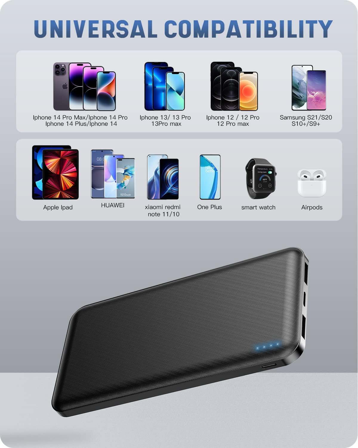 Power Bank 10000 mAh Ultra Leggero Sottile - immagine 5