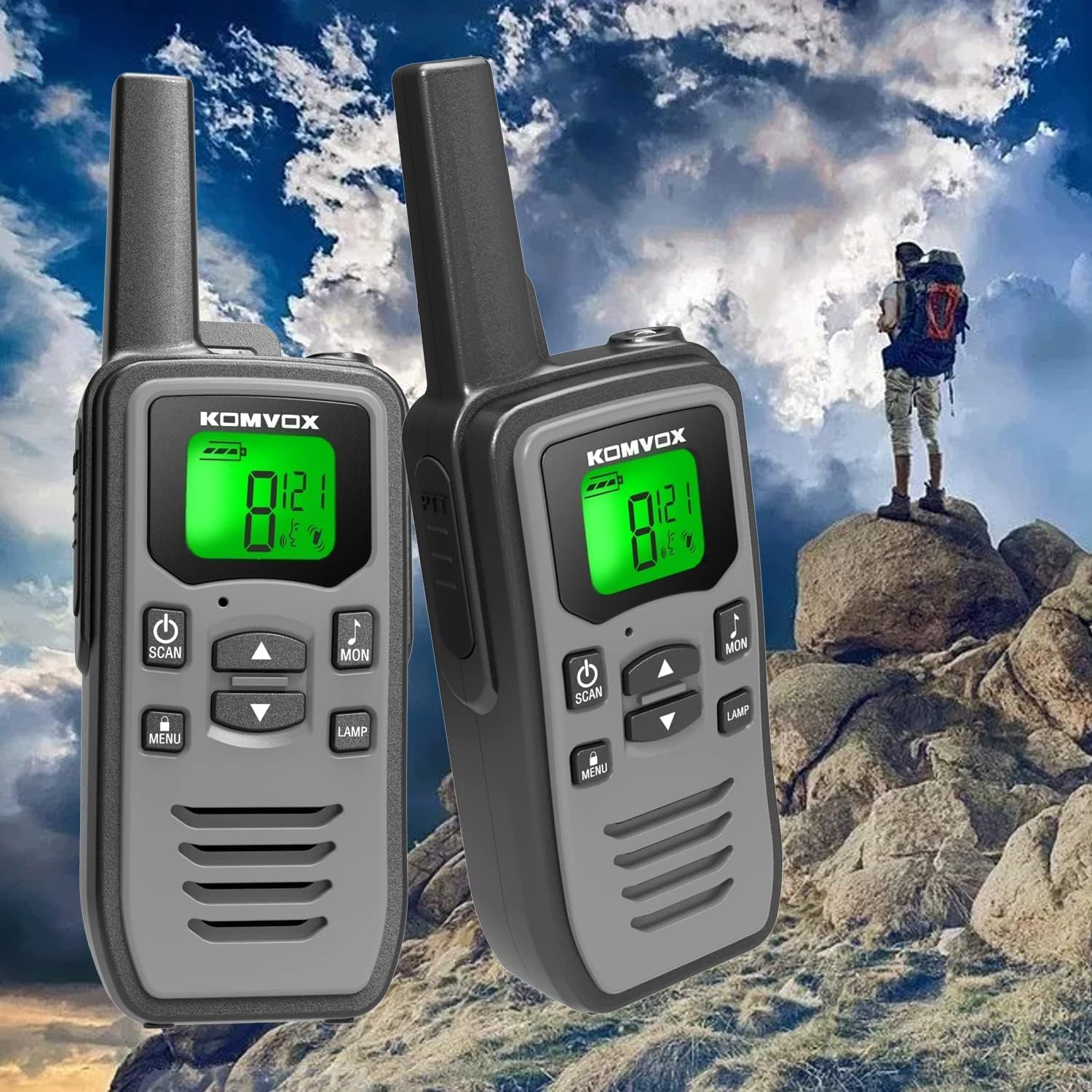 Walkie Talkie Ricaricabile Adulti Professionali 16 Canali - immagine 6
