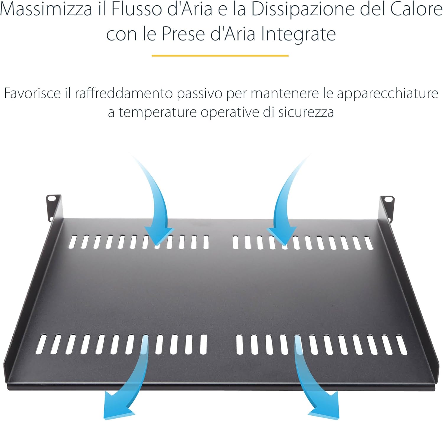 Startech.com Ripiano 1U 19" Ventilato per Armadi Rack - immagine 4