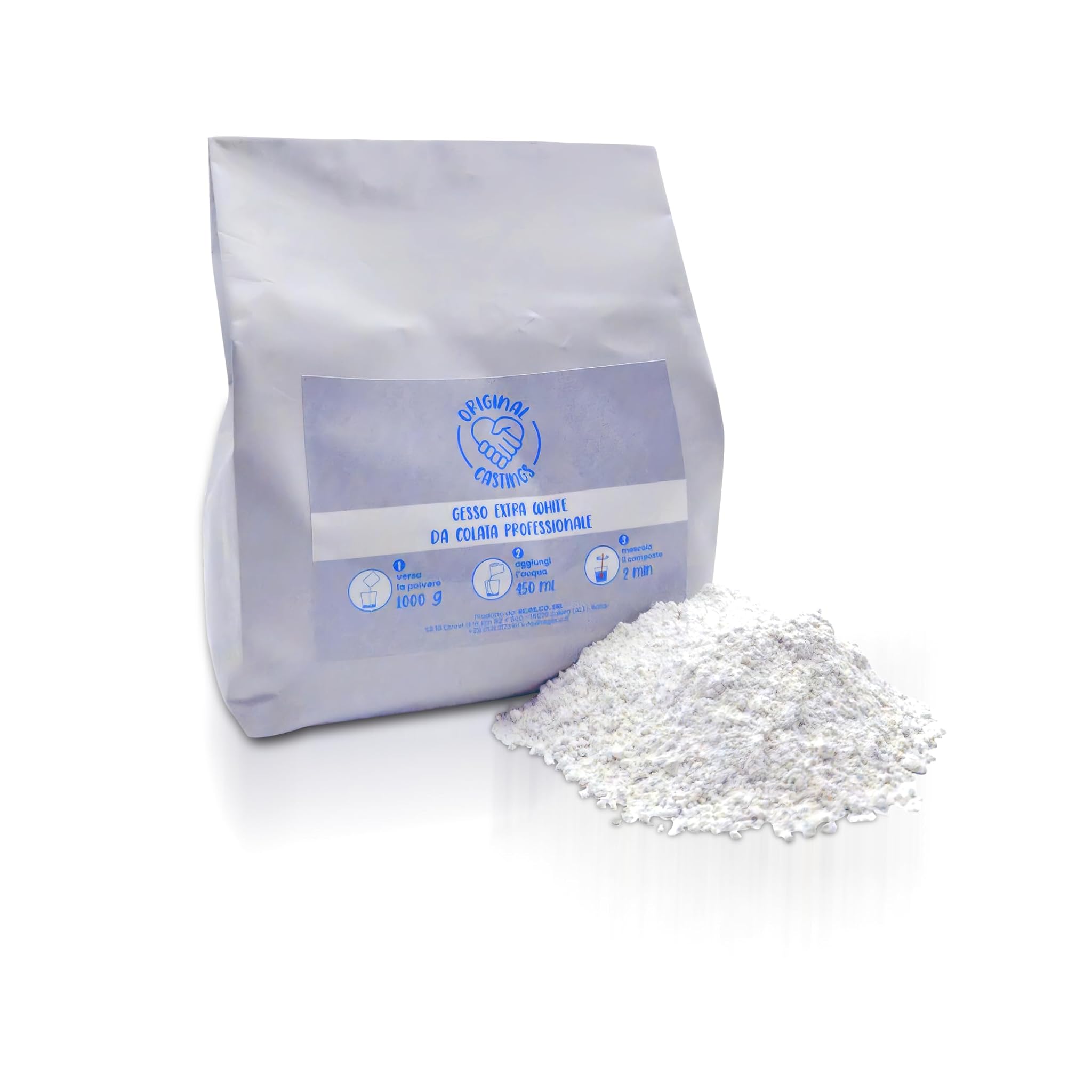 Original Castings Gesso per Stampi Extra White 1 KG