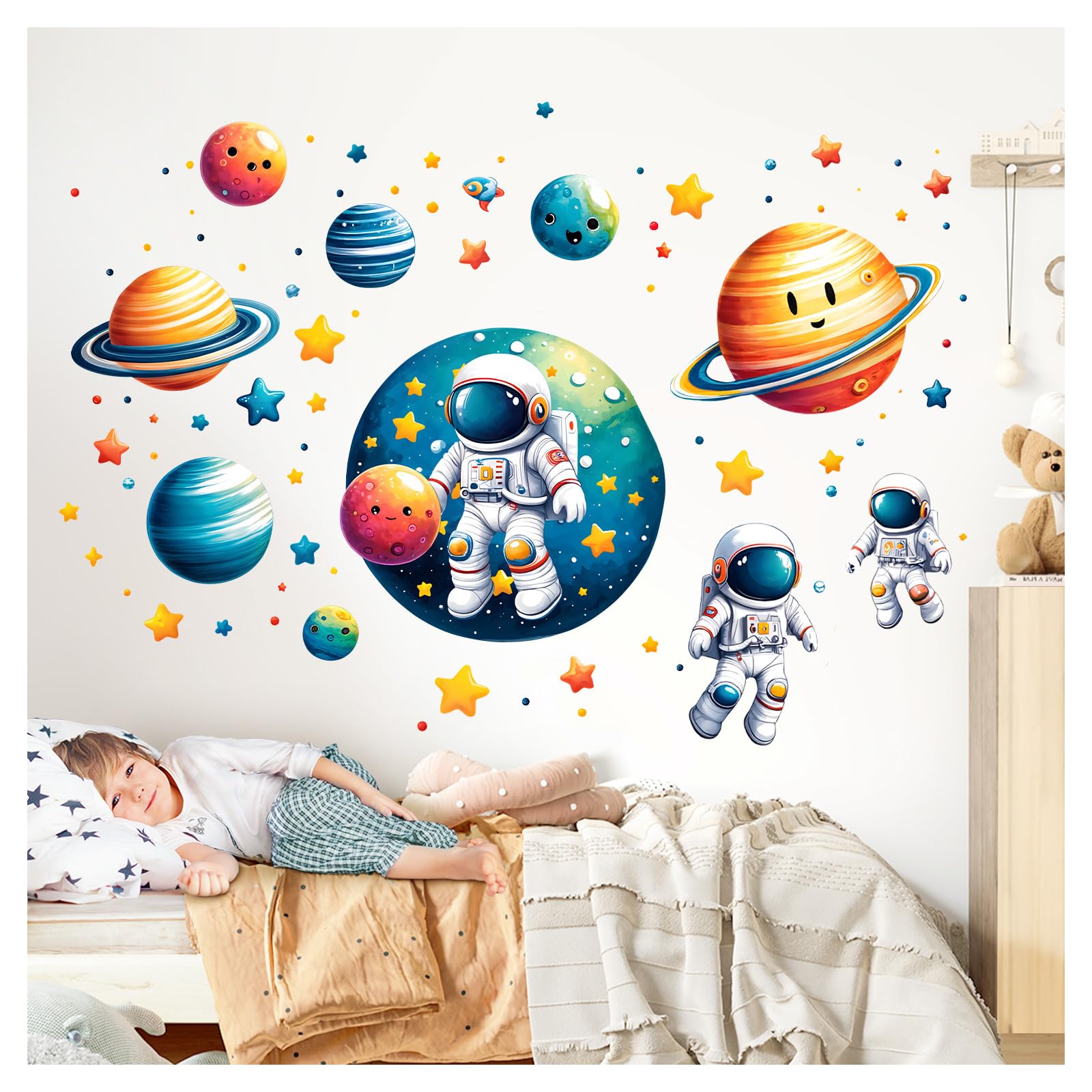 Little Deco Graz Design DL5041-04 - Adesivo Parete Astronauta
