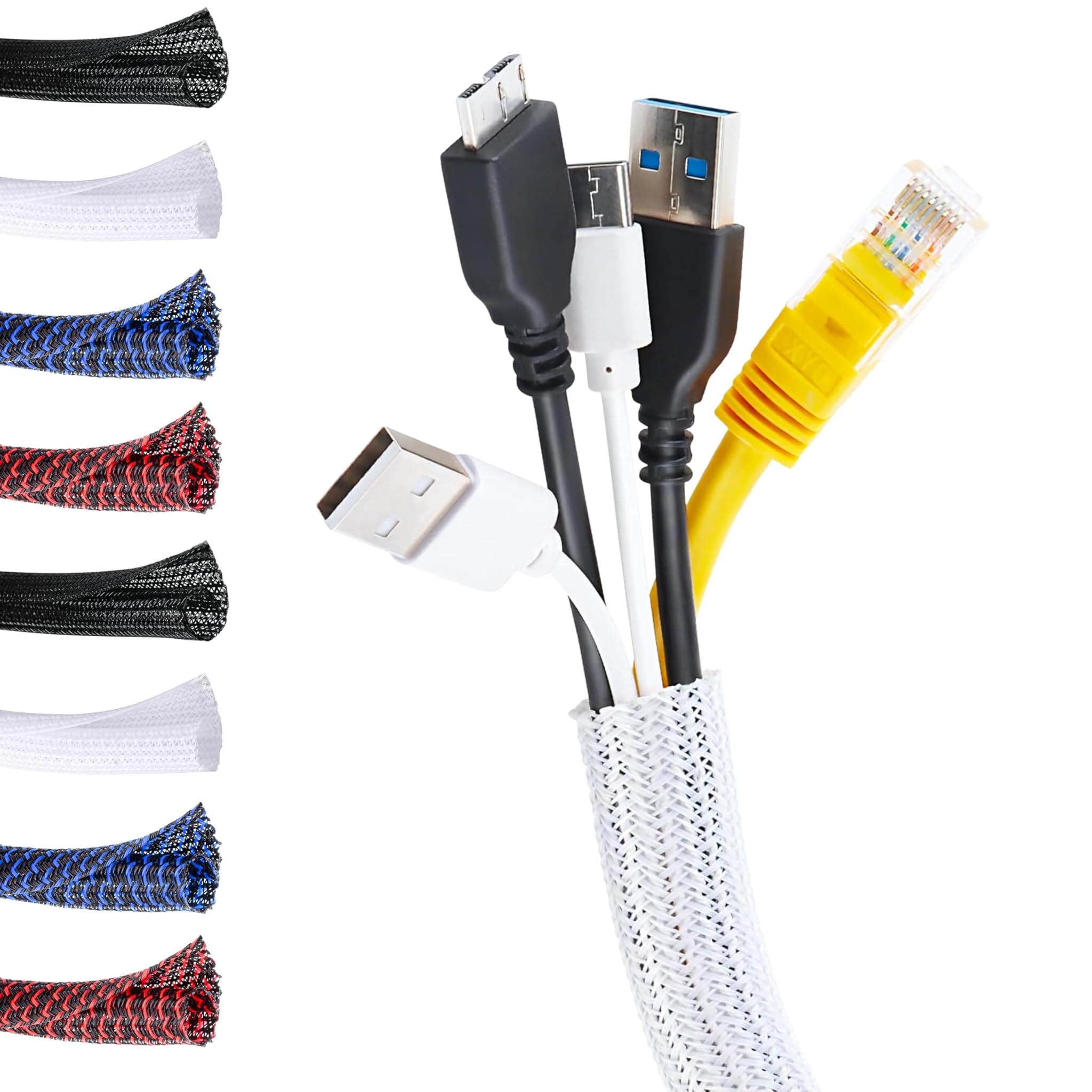 Guaina Cavi SELF-CLOSING Ø 32mm L 8mt, BIANCO