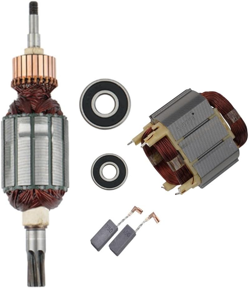 Set Statore e Rotore con Spazzole di Carbone e Cuscinetti - immagine 1