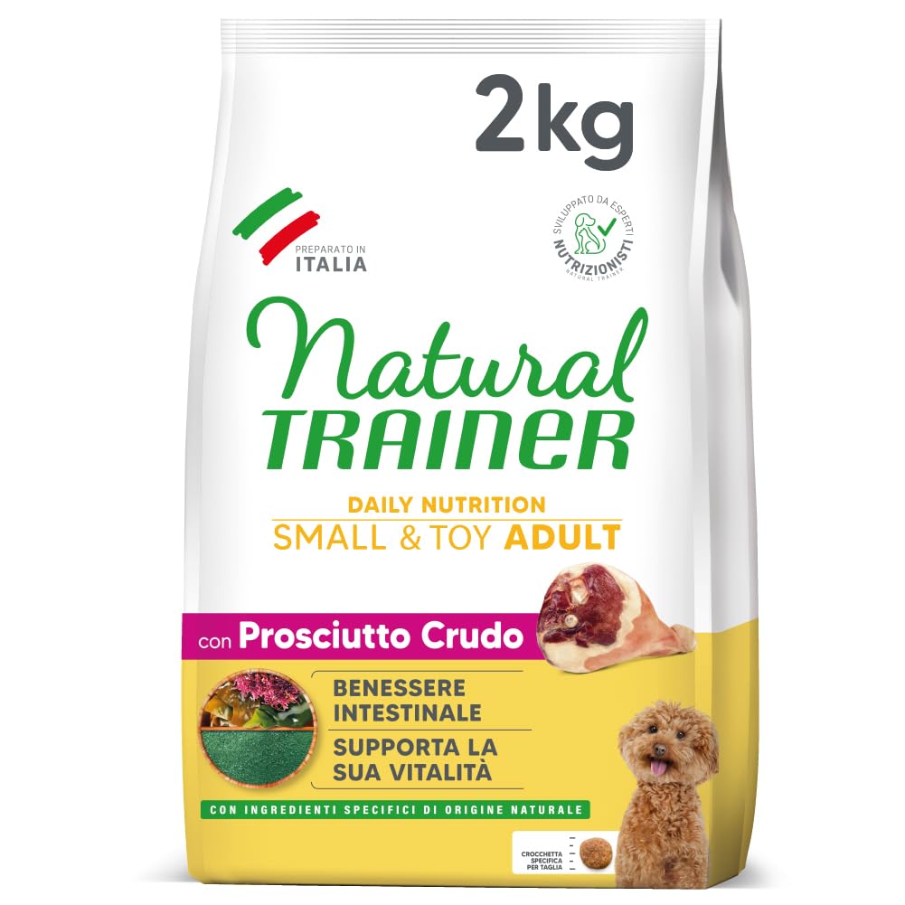 Trainer Natural - Cibo Cani Small & Toy Adult, Prosciutto 2kg