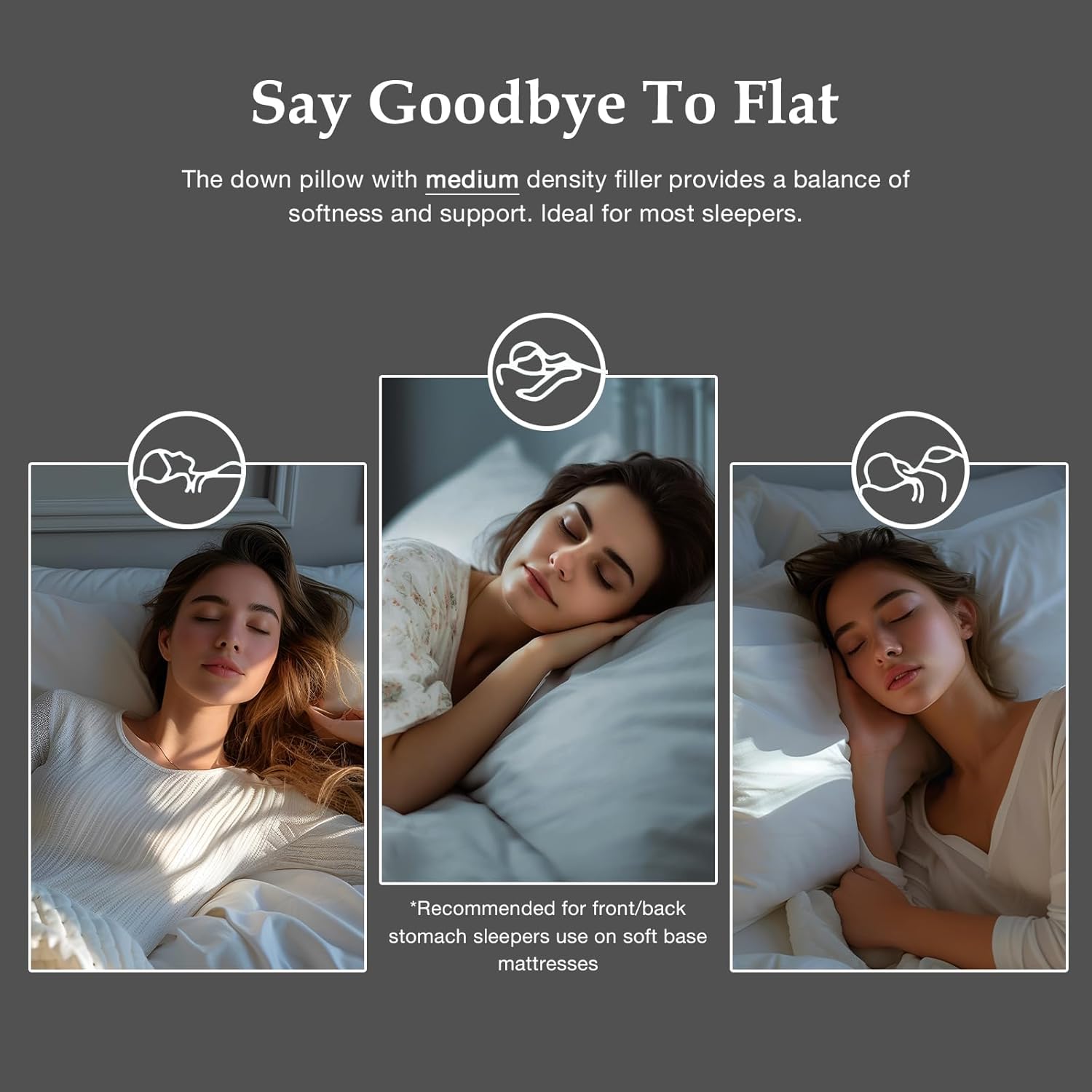 Dwr Luxury Cuscino in Piuma d'Oca 80x80cm (Set 2) - immagine 8