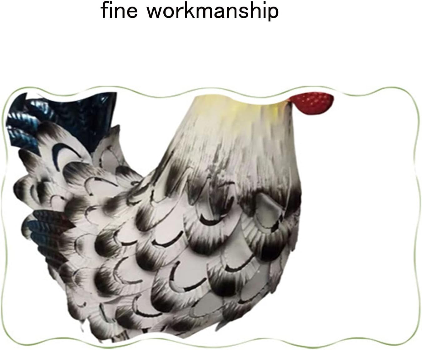 MECC Metallo Rooster Decor - Black and White - immagine 8