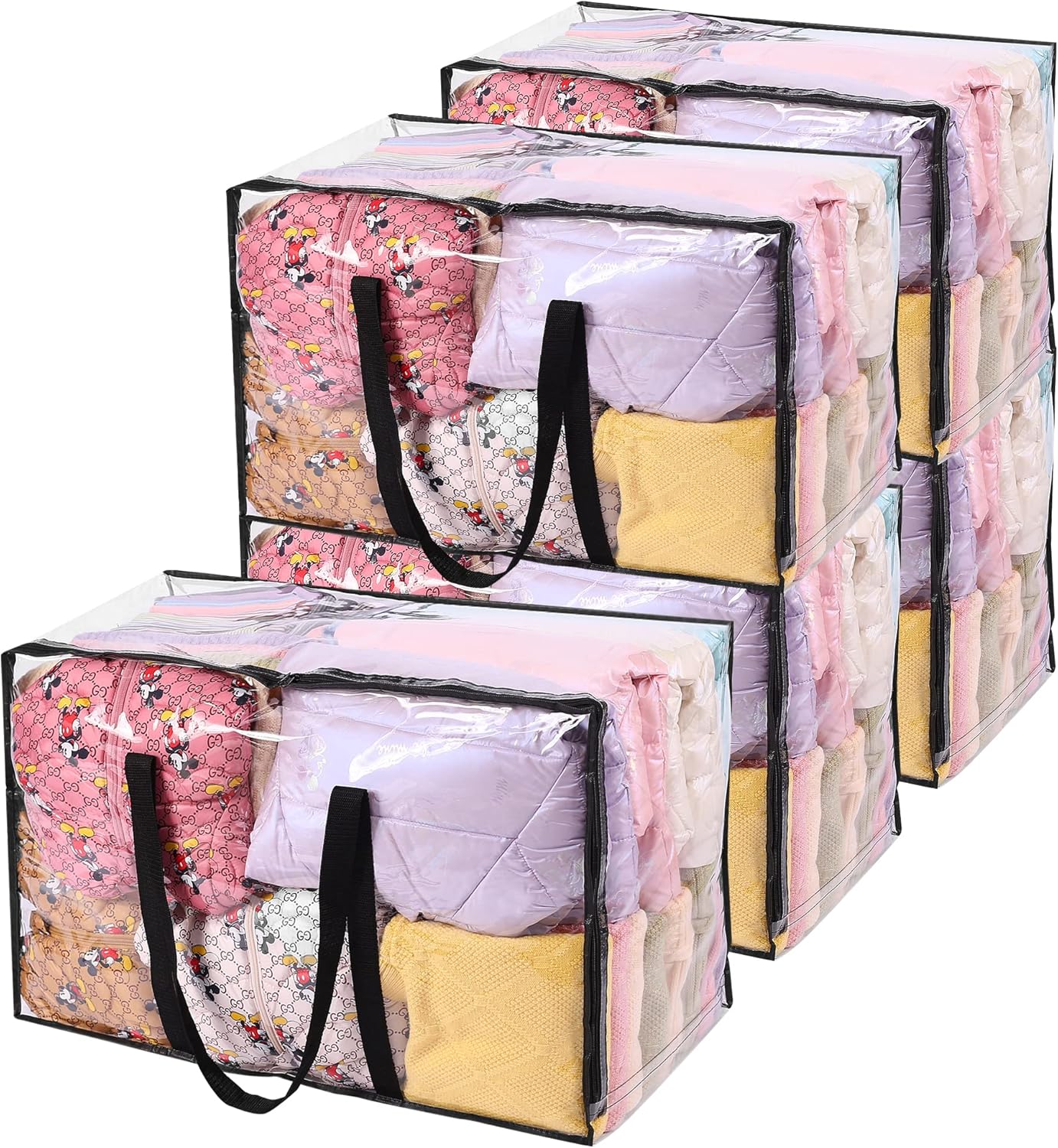 Vieshful 5 Borse Trasparenti 110L per Vestiti