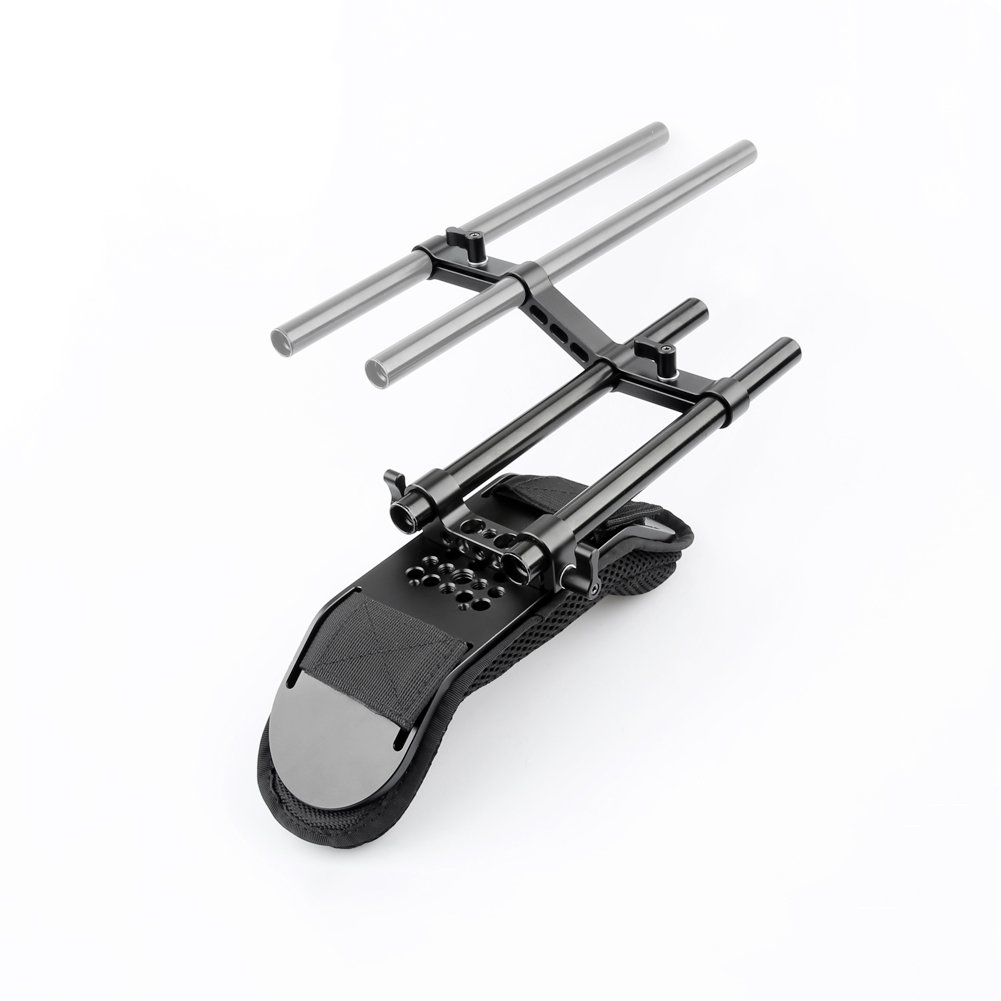 Niceyrig Camera Shoulder Pad con Railblock 15mm e Rods