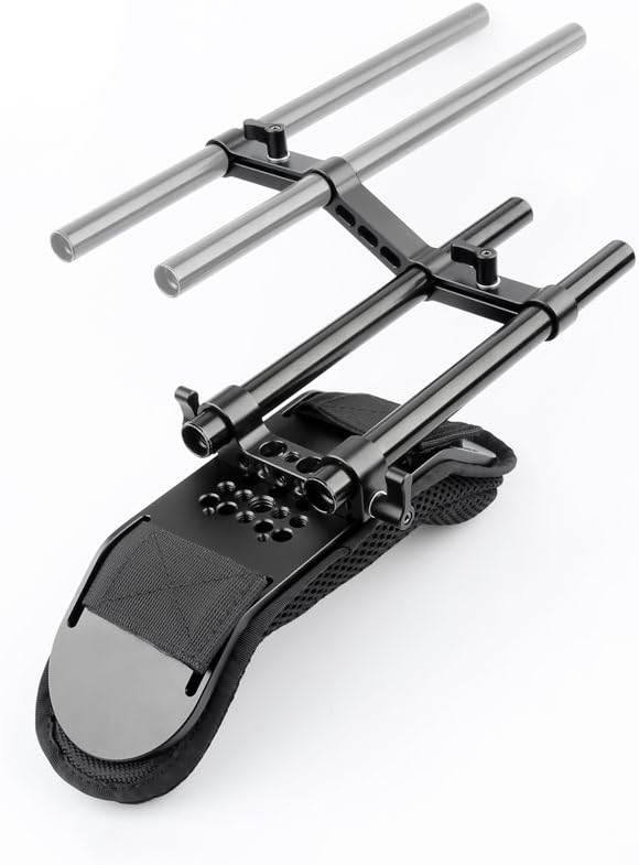 Niceyrig Camera Shoulder Pad con Railblock 15mm e Rods - immagine 1