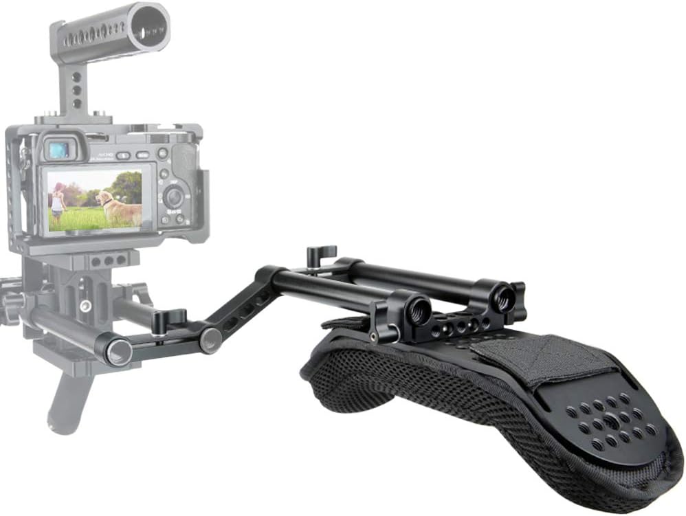Niceyrig Camera Shoulder Pad con Railblock 15mm e Rods - immagine 2