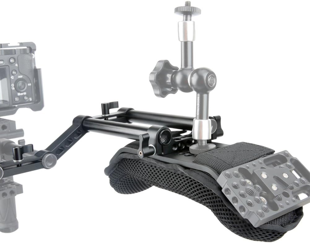 Niceyrig Camera Shoulder Pad con Railblock 15mm e Rods - immagine 7