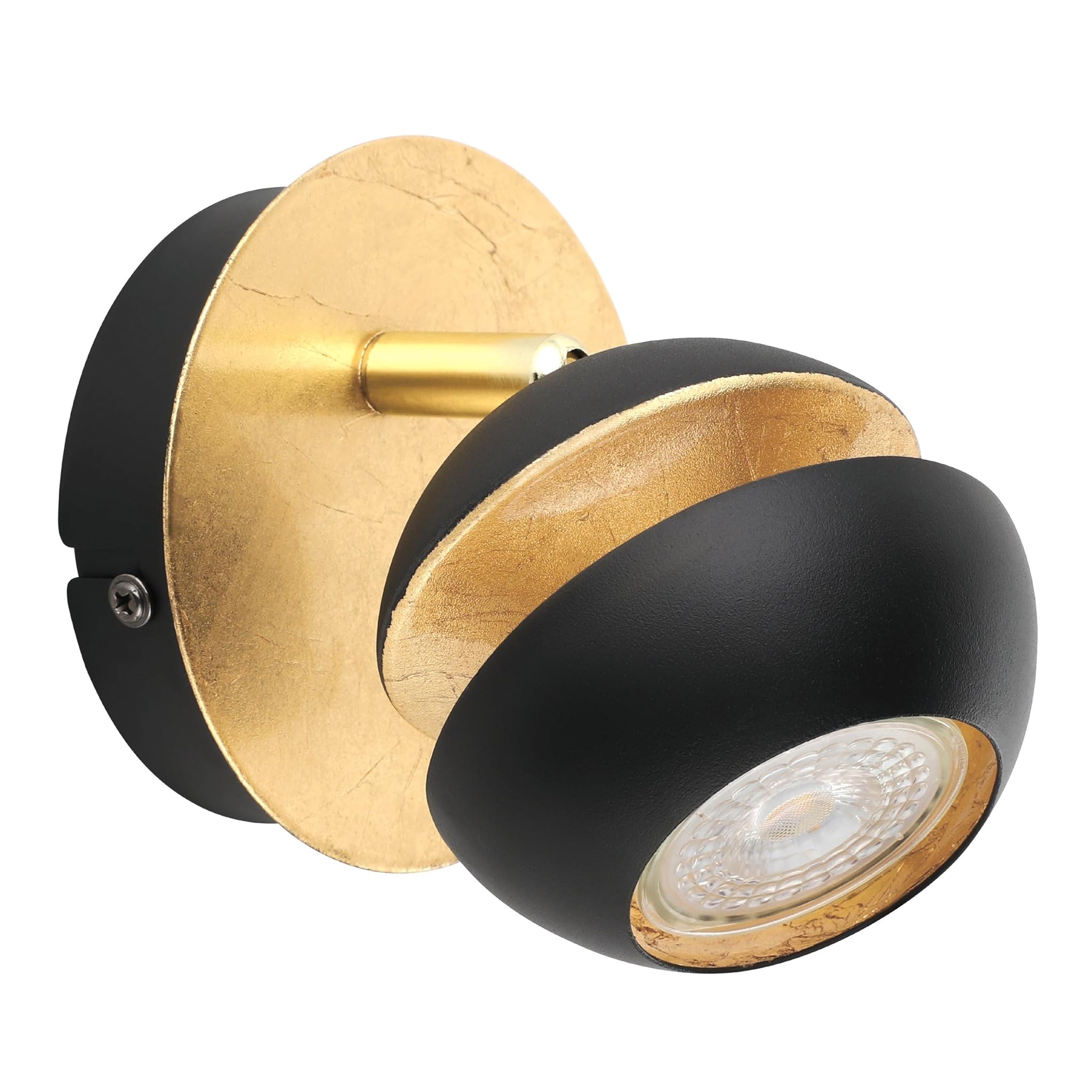 Eglo Nito Faretto in Acciaio, 3.3 W, Nero/Oro