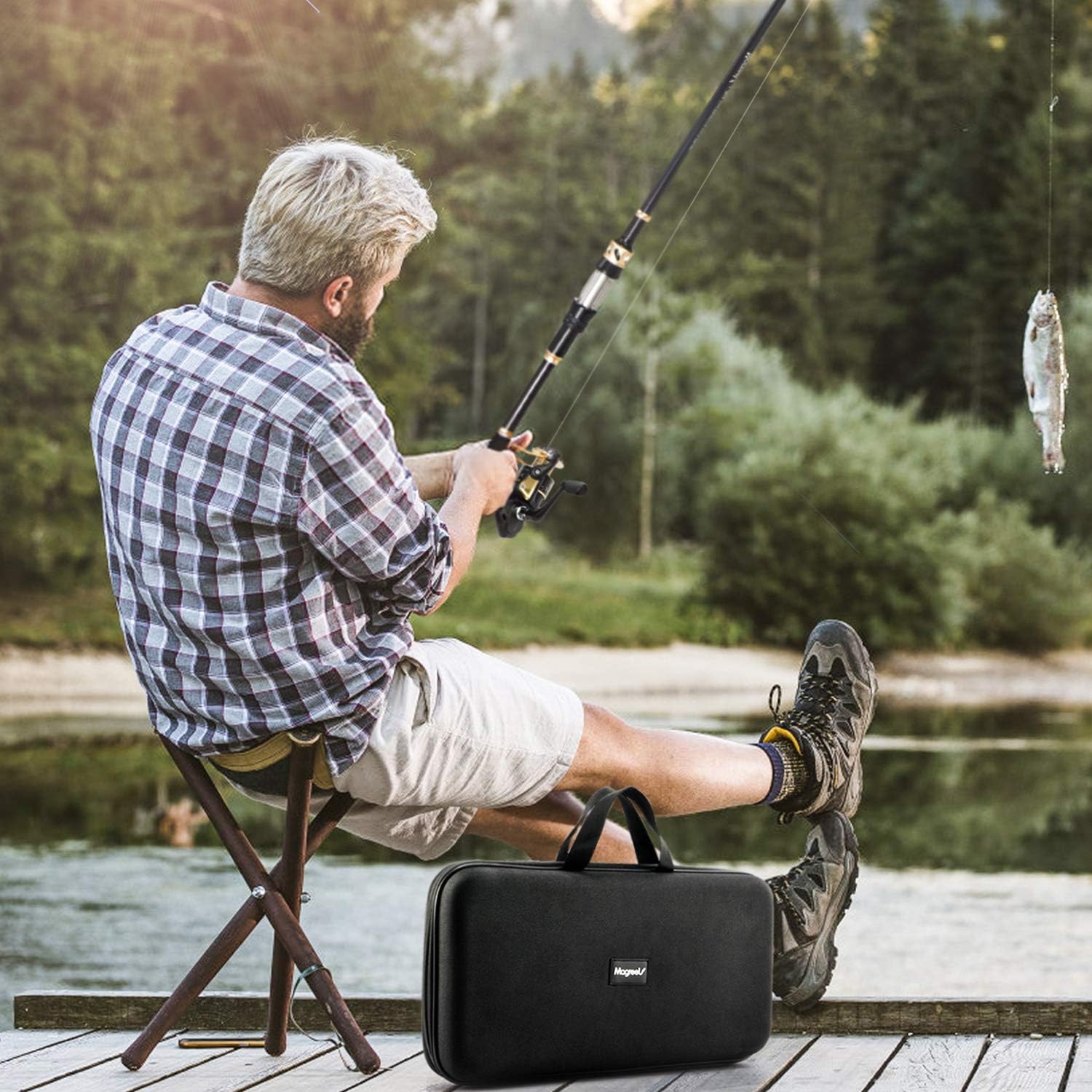 Magreel Set Canna da Pesca Telescopica e Mulinello - immagine 2