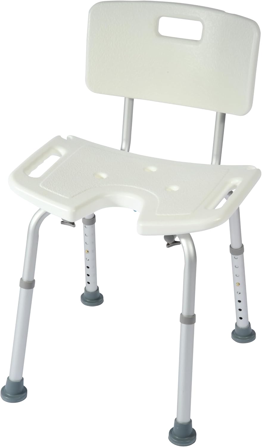 Sedia da doccia curva bianca - immagine 1