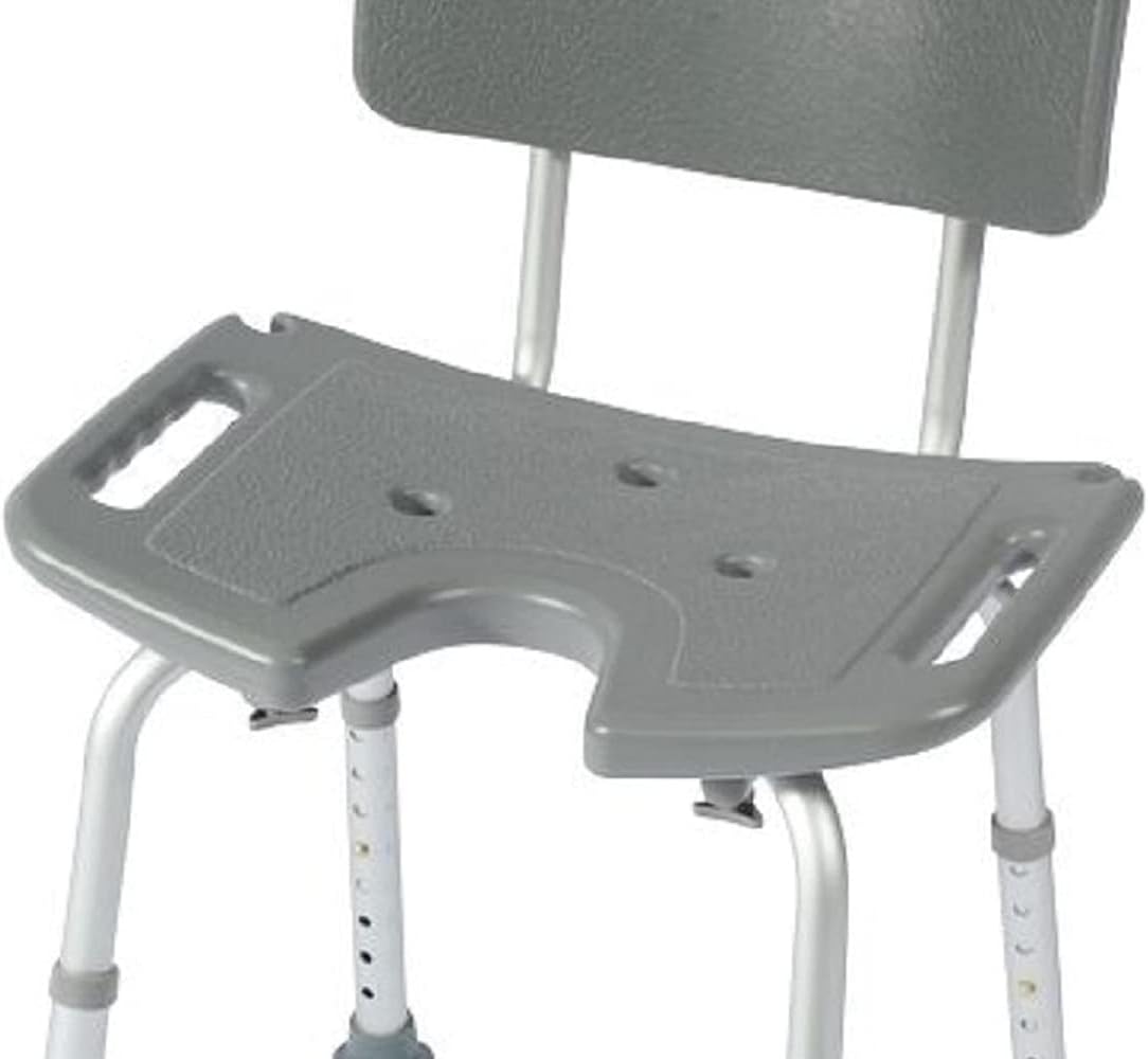 Sedia da doccia curva bianca - immagine 3